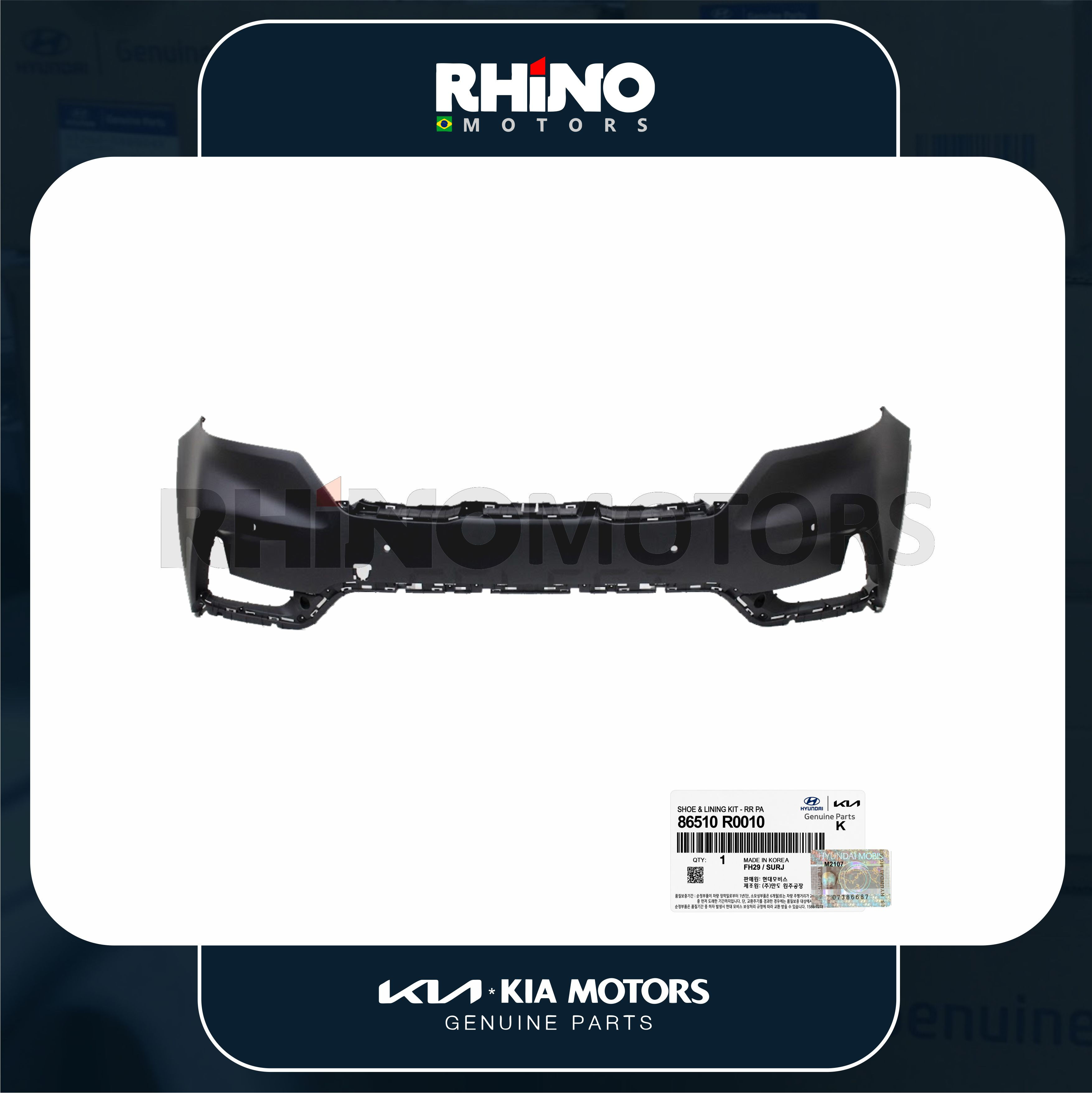 86510R0010 Parachoque Dianteiro KIA CARNIVAL 2021 A 2025
