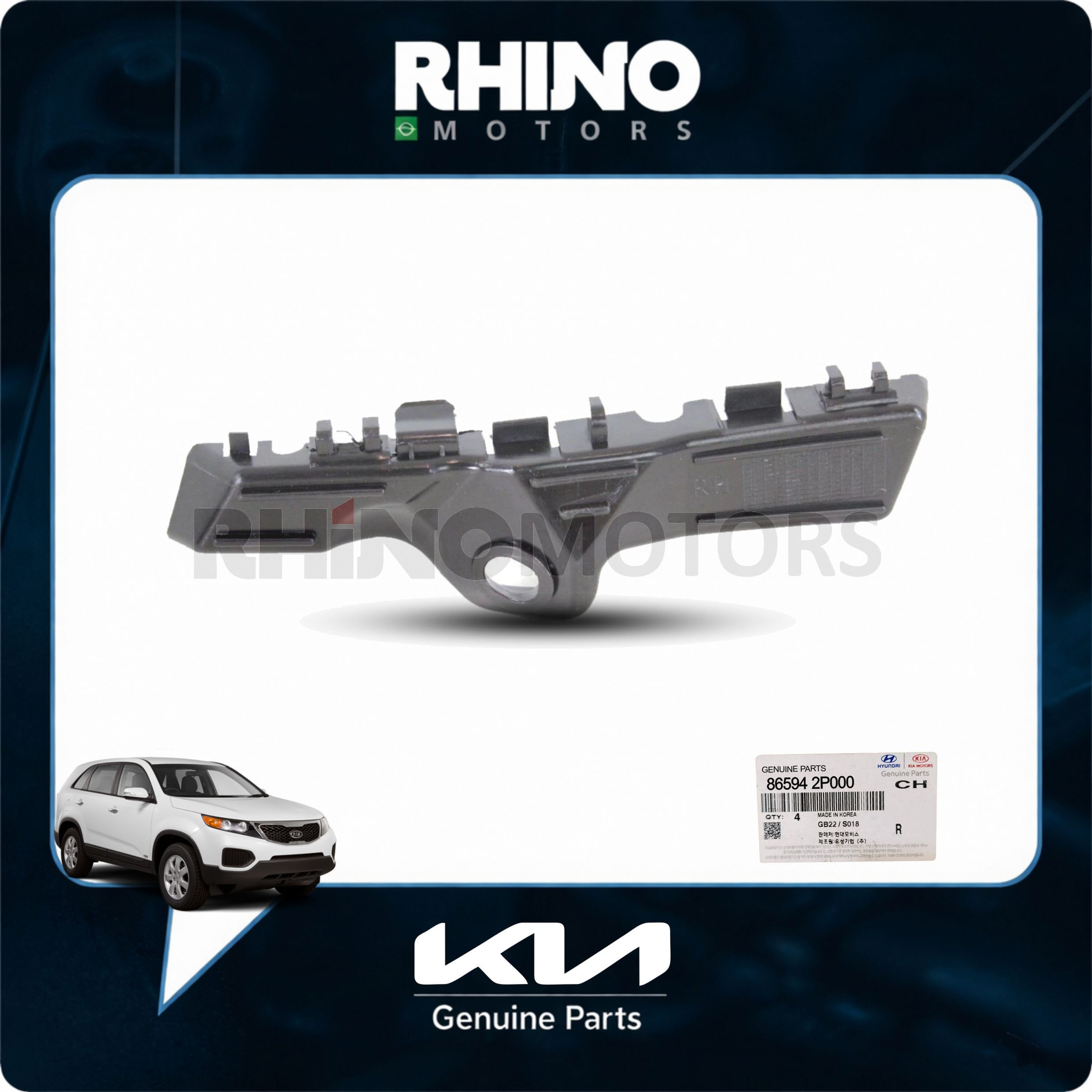 865942P000 Suporte Parachoque Dianteiro Direito KIA SORENTO 2009 A 2014
