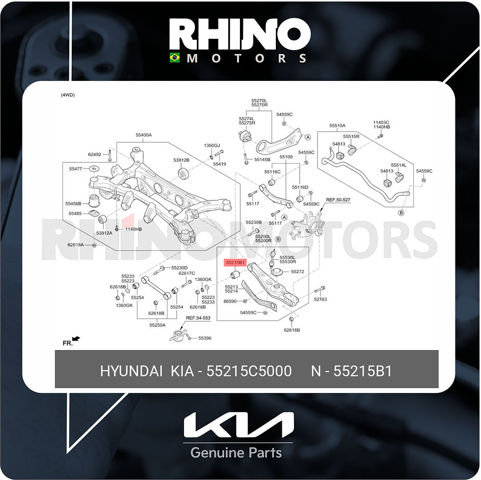 Miniatura: 55215C5000 - Bucha Bandeja Inf Tras. Hyundai Tucson 16/... Kia Sportage 2013/..