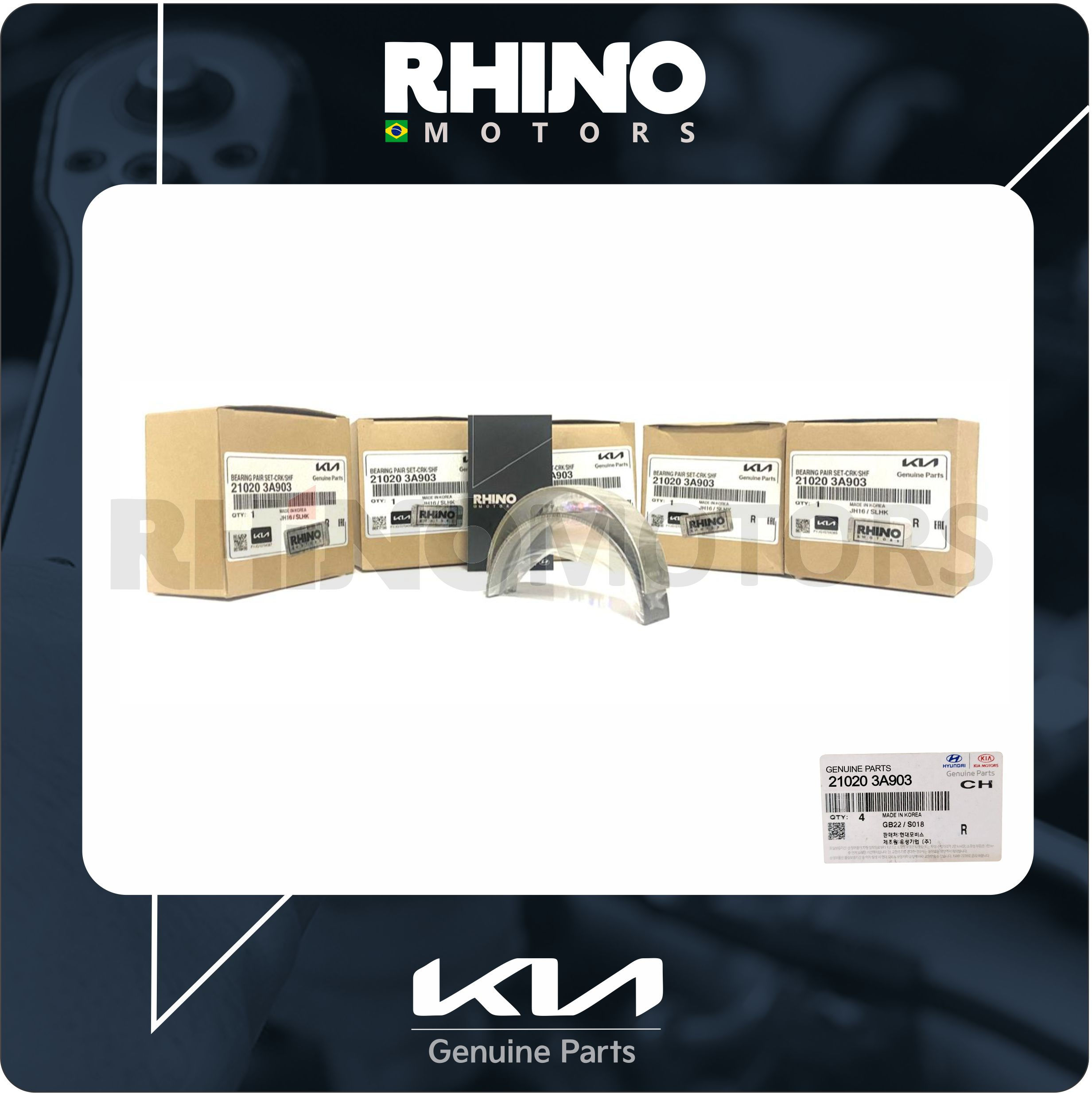 210203A903 - JOGO BRONZINA MANCAL STD KIA MOHAVE 3.0
