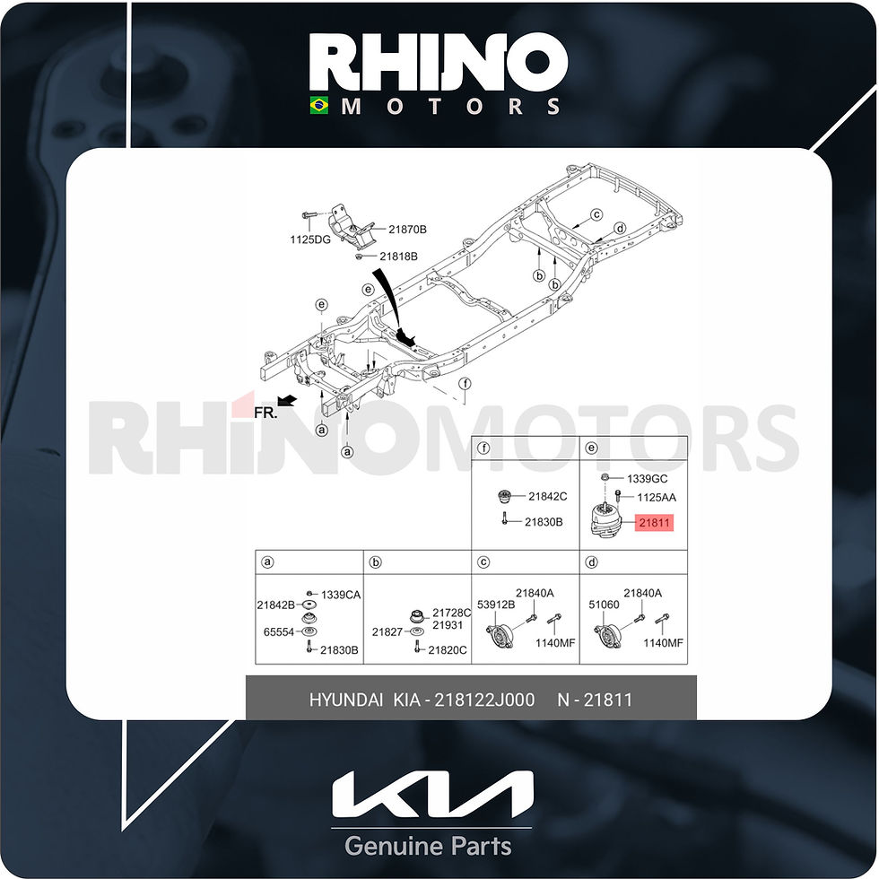 Miniatura: 218122J000 - COXIM HIDRAULICO OU ISOLADOR DO MOTOR KIA MOHAVE DIESEL