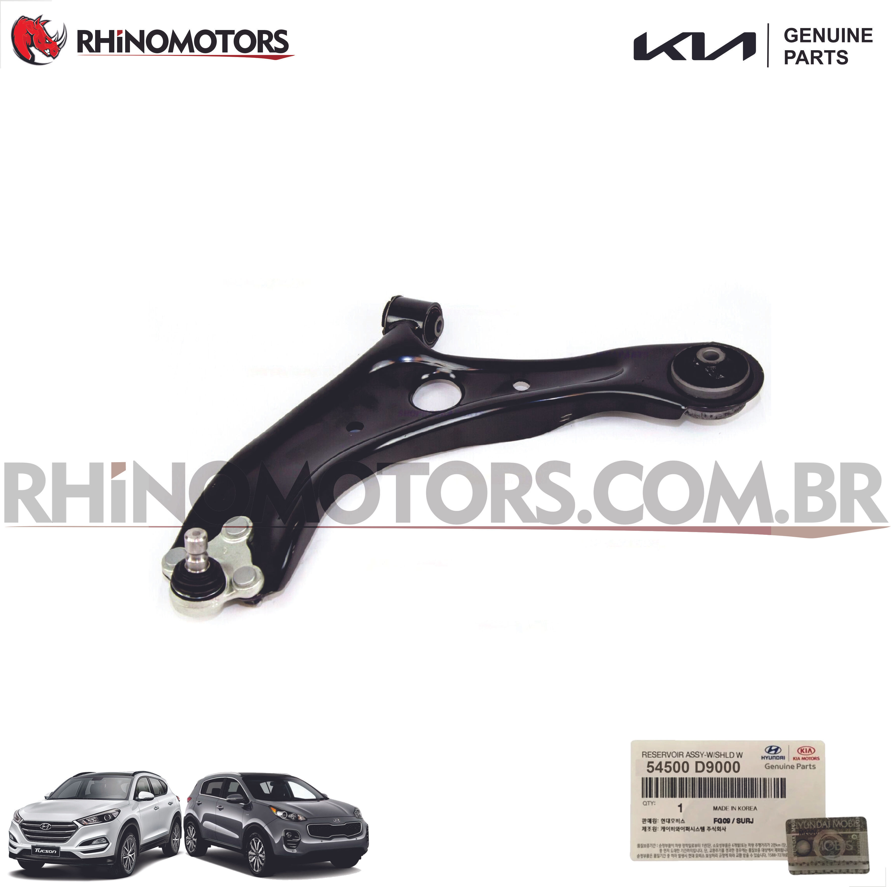 54500D9000 - Bandeja Suspensão Dianteira Sportage 2017/2021 Tucson 2017/2021