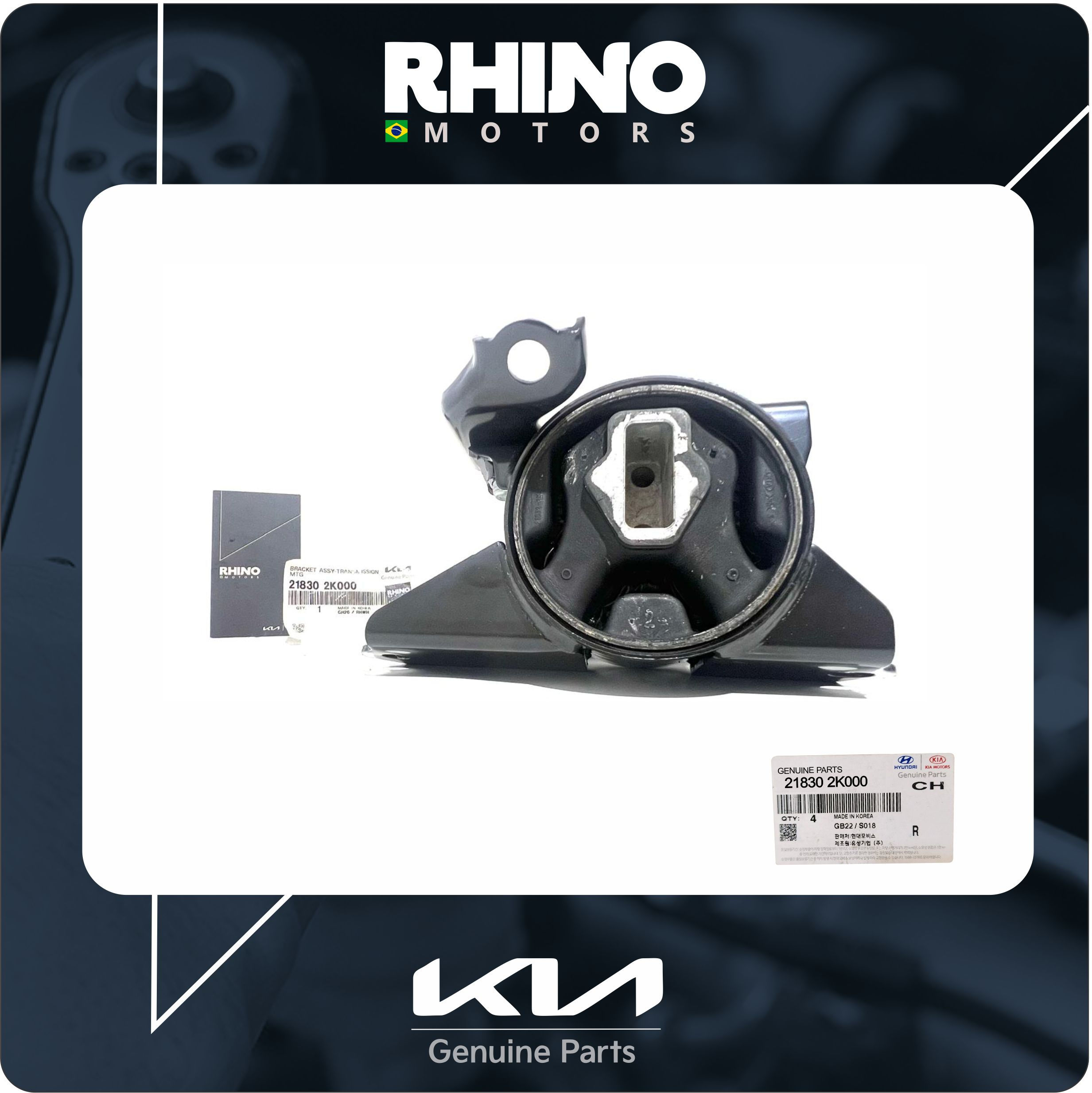218302K000 coxim/suporte do câmbio KIA SOUL 2009 A 2013
