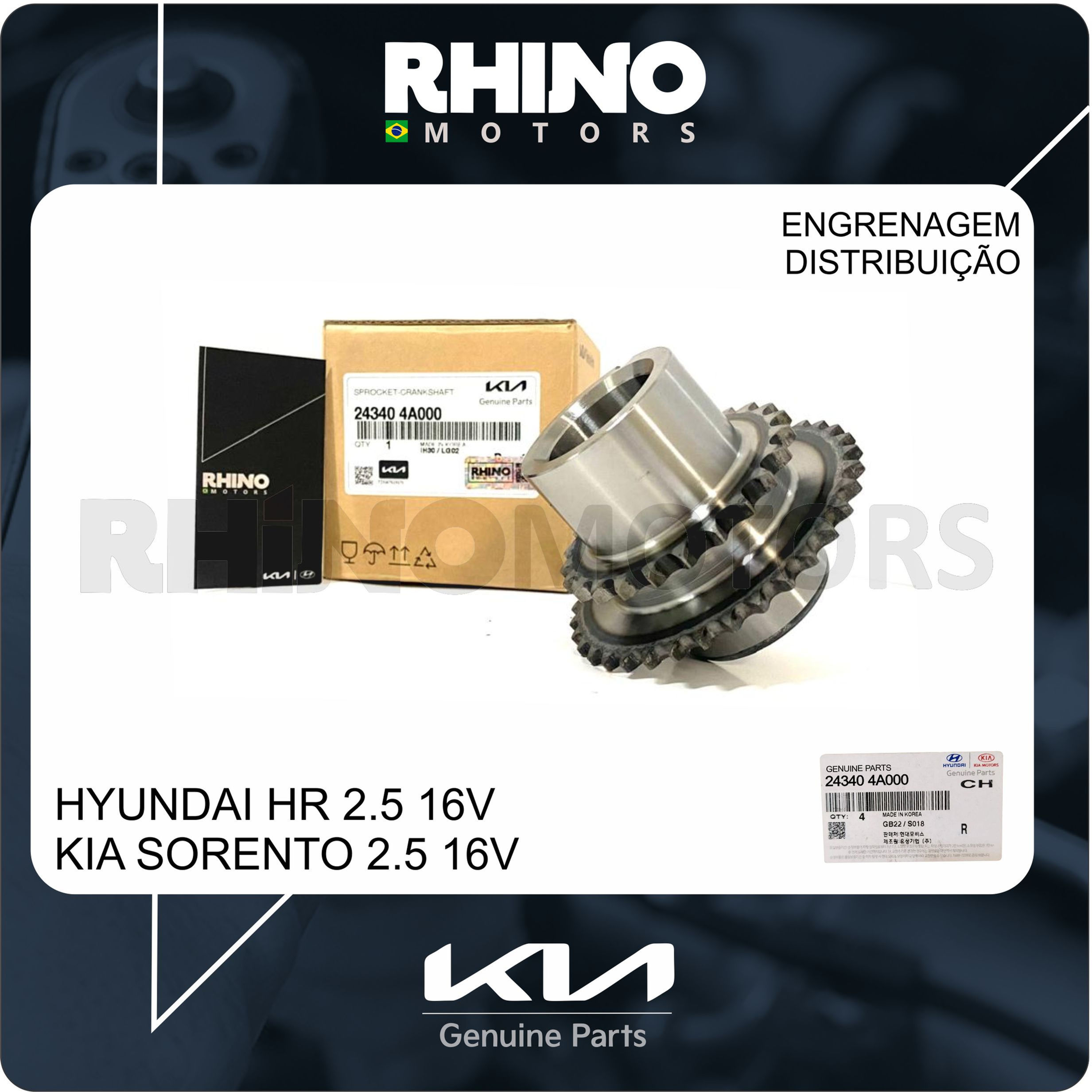 243404a000 Engrenagem Da Distribuição K2500 / HR / SORENTO