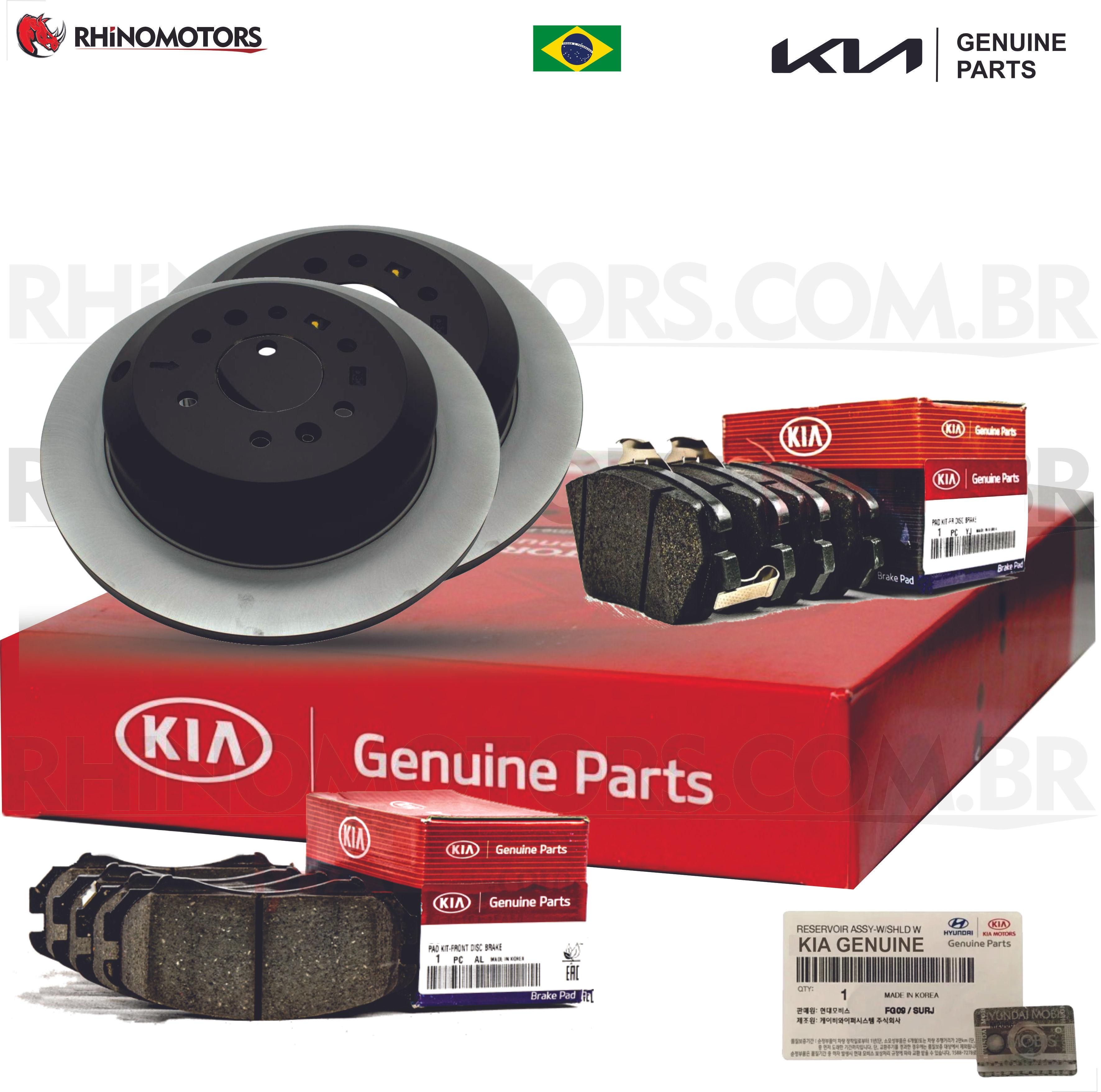 KIT DISCO + PASTILHA TRASEIRA + PASTILHA DIANTEIRA - KIA MOHAVE