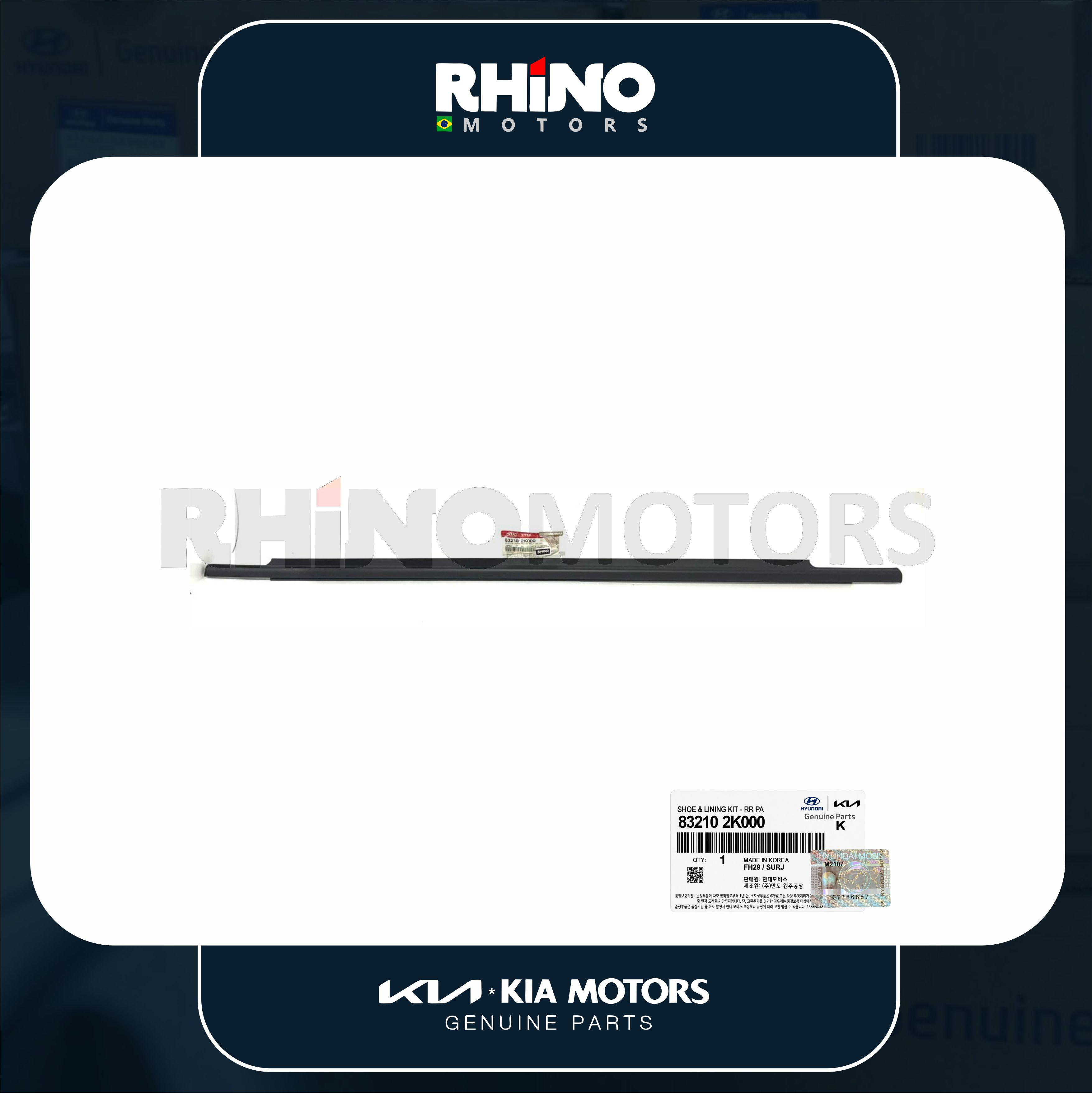 832102K000 Pestana Externa da Porta Traseira Esquerda KIA SOUL 2008 A 2013