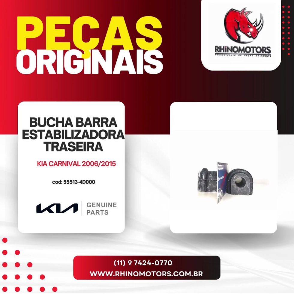 Miniatura: 555134D000 Par Bucha Barra Estabilizadora Traseira Kia Carnival 2006/2015