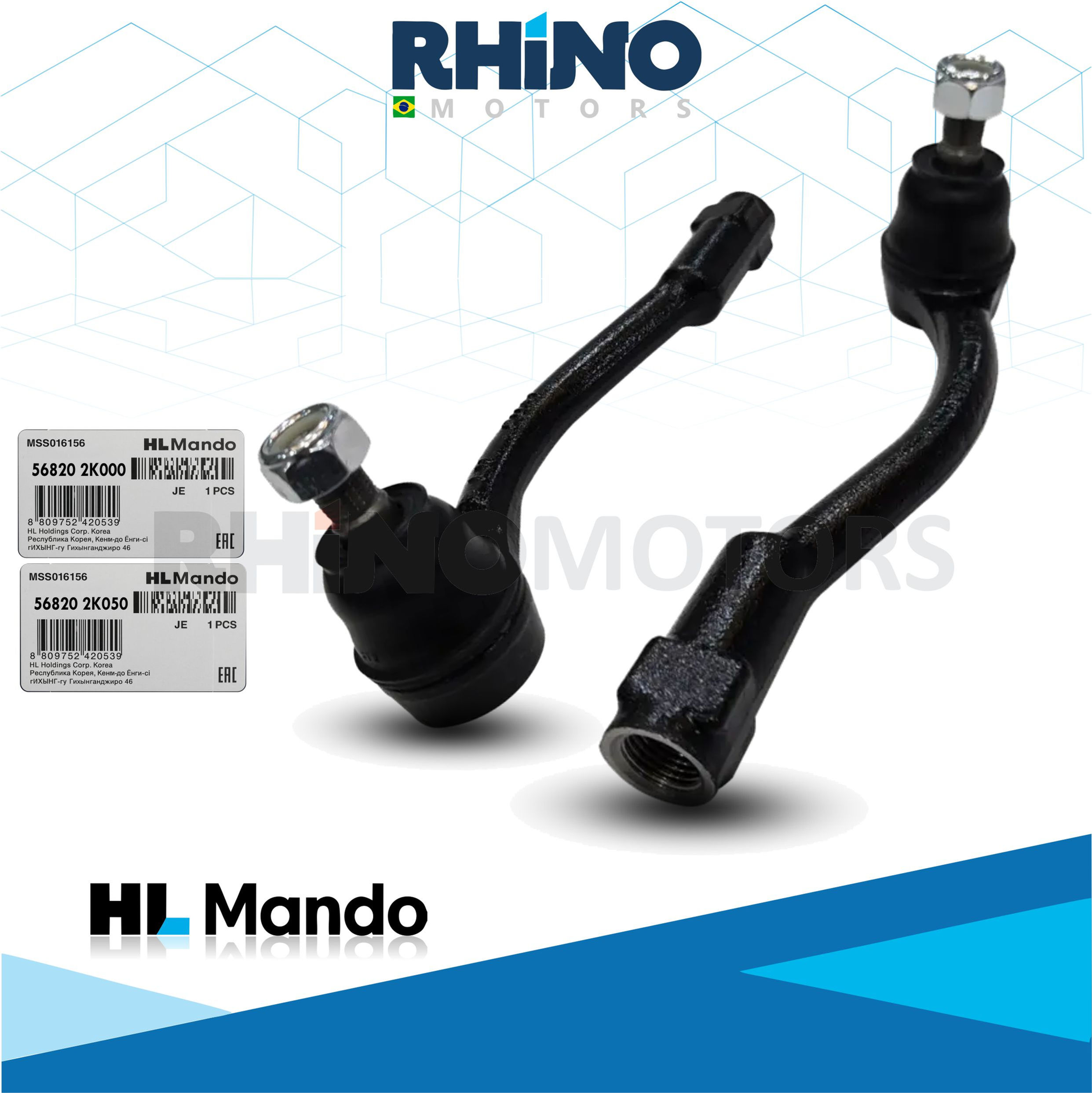 568202K000-568202K050 Par Terminal Direção KIA CERATO, SOUL 2009 A 2013