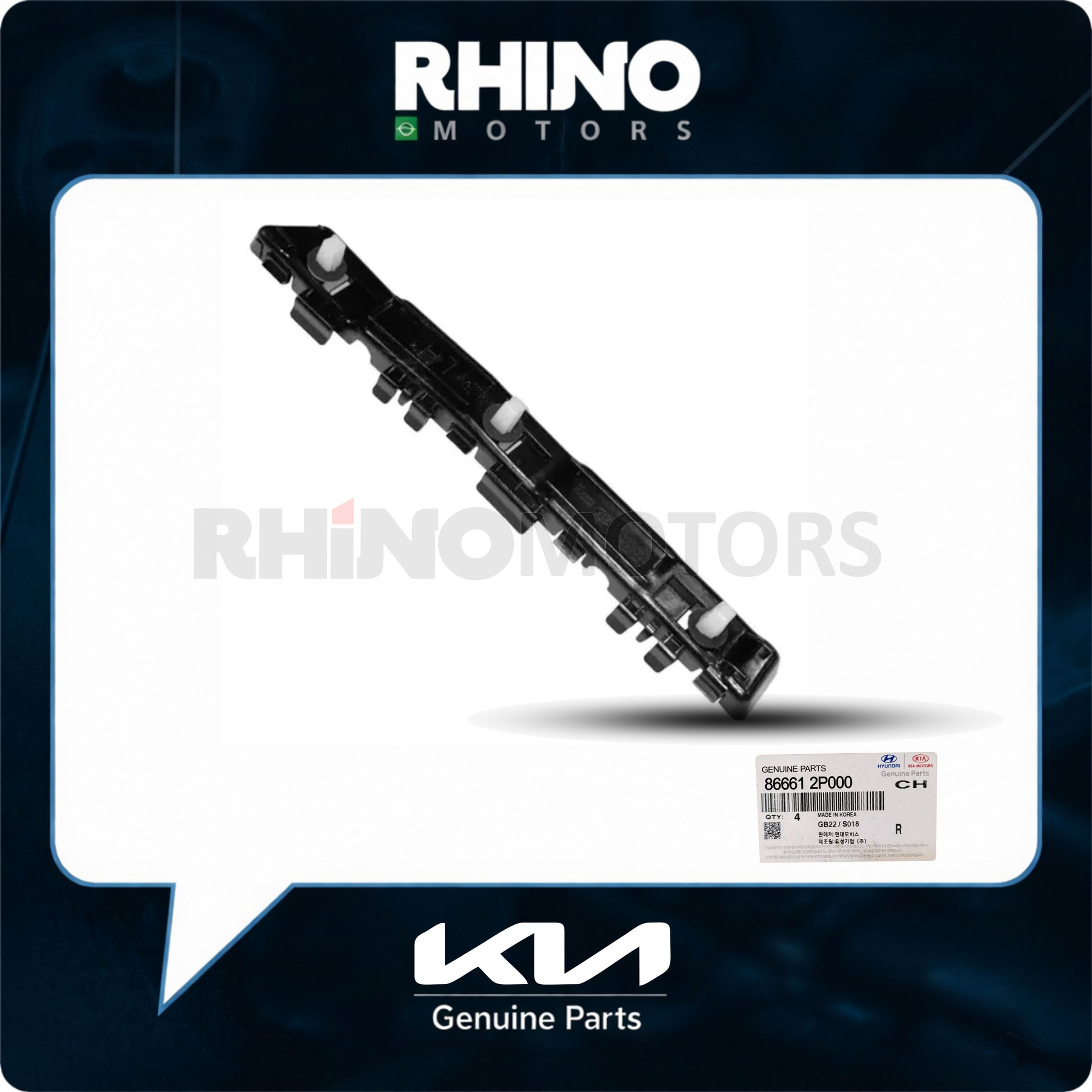 866612P000 - Suporte Parachoque Traseiro Lado Esq Kia Sorento 2009 A 2012