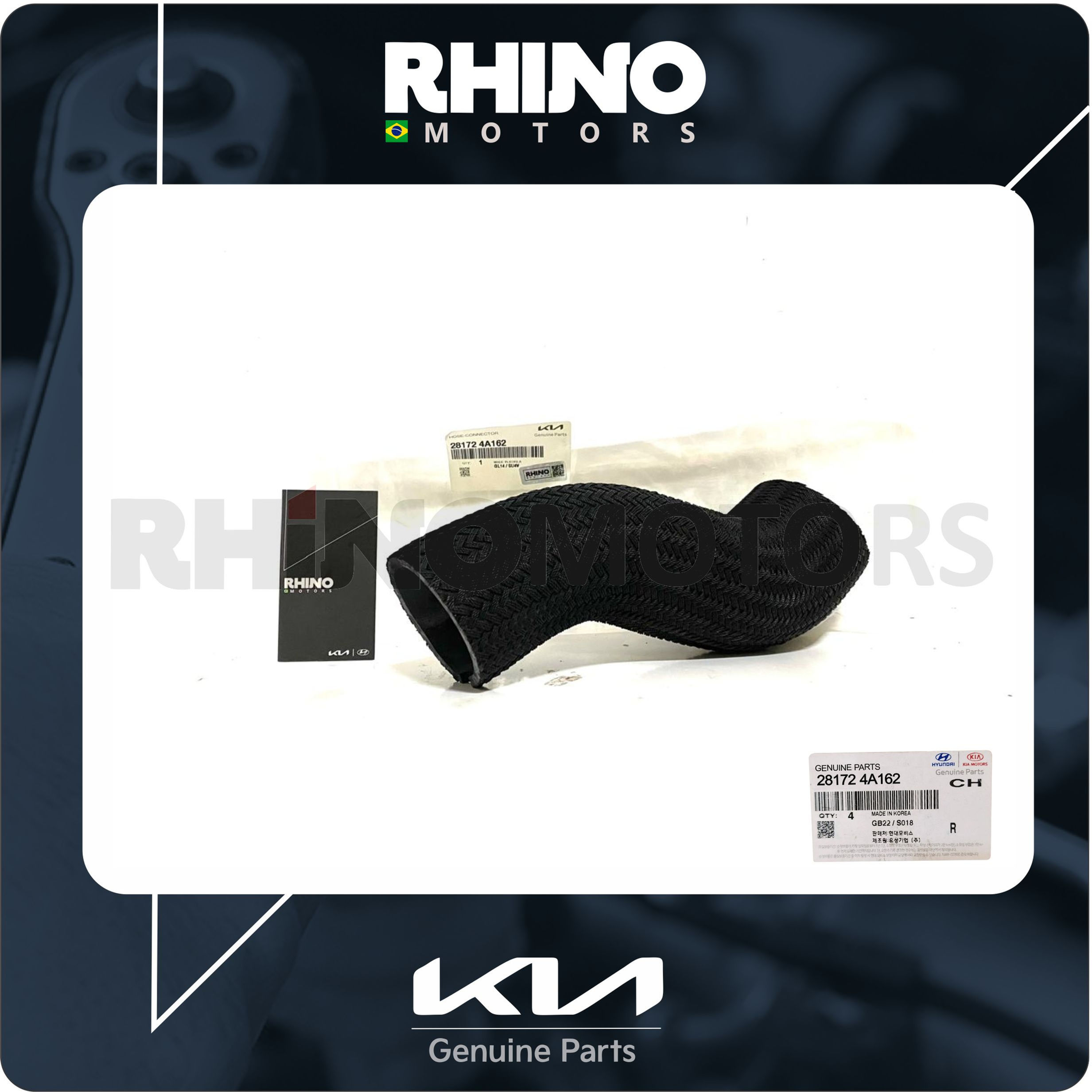 281724A162 - Mangueira superior do intercooler Kia Sorento 2.5 2002 a 2010