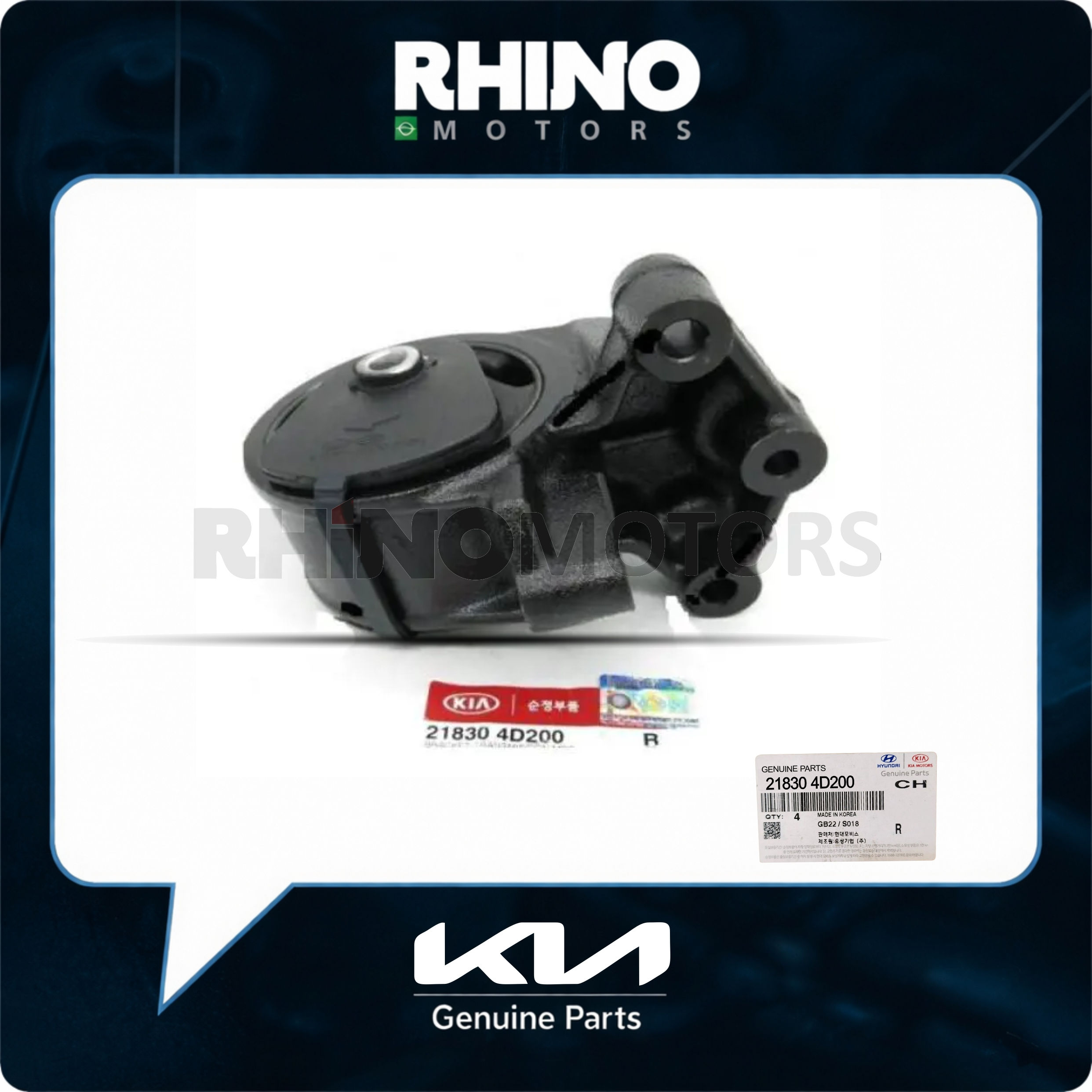 218304D200 coxim esquerdo do motor KIA CARNIVAL 2006 A 2014