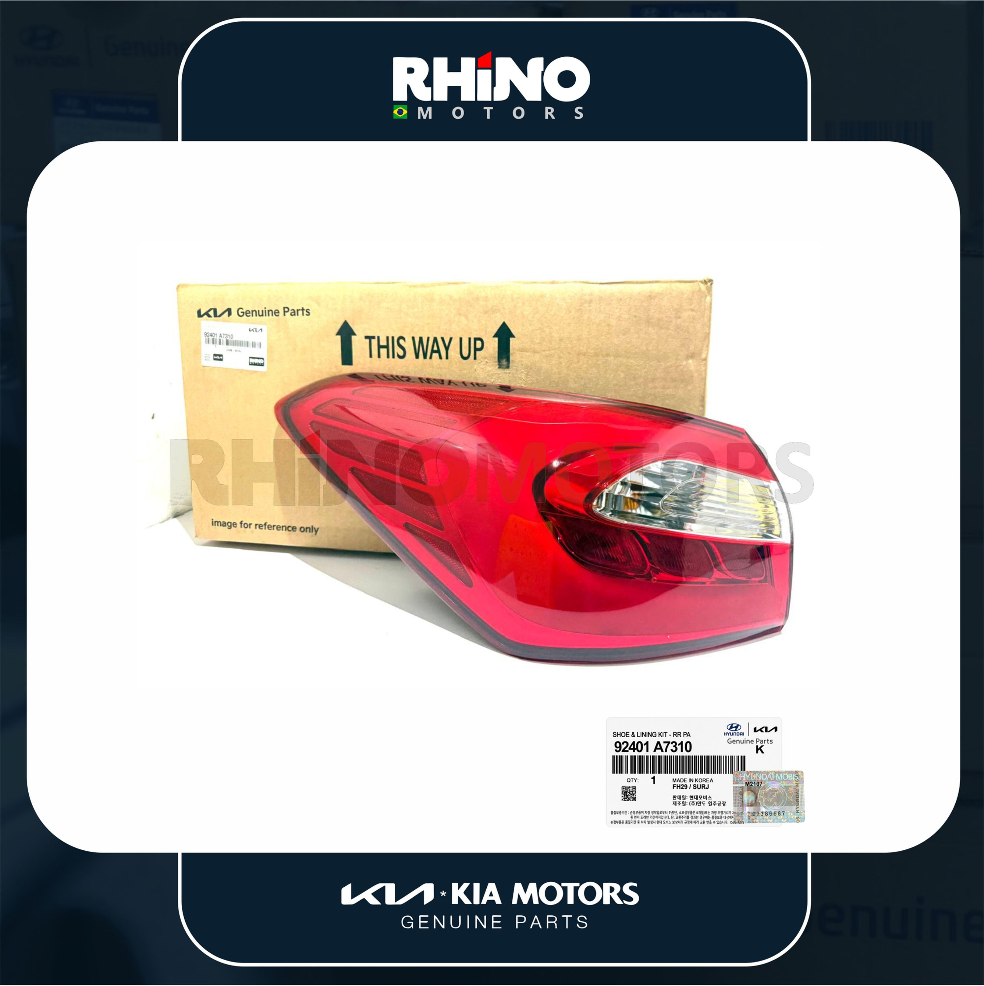 92401A7310 lanterna traseira esquerda KIA CERATO 2013 A 2016