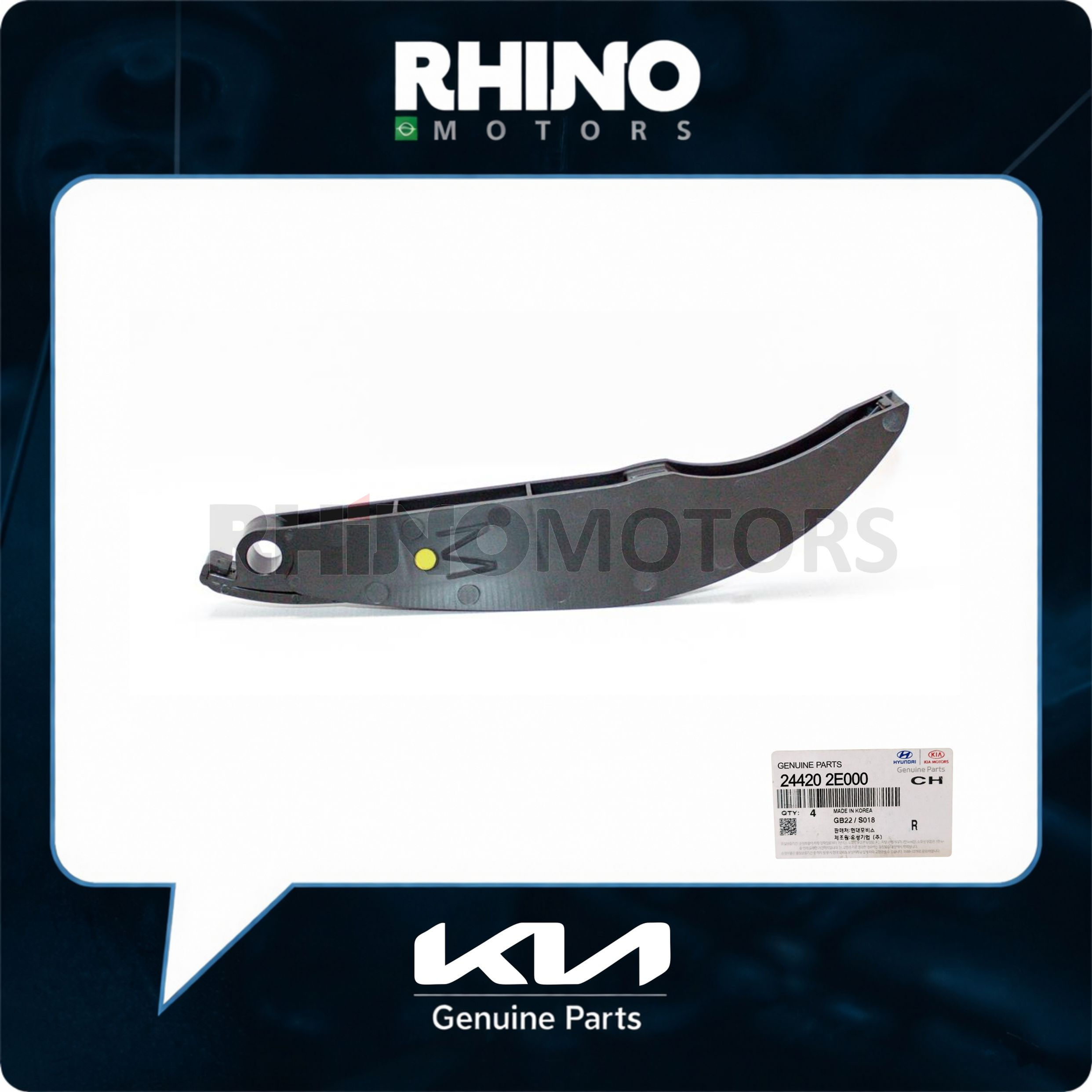 244202E000 - Guia Tensionador L/d Corrente Sonata/Elantra/Tucson/ix35/Sportage