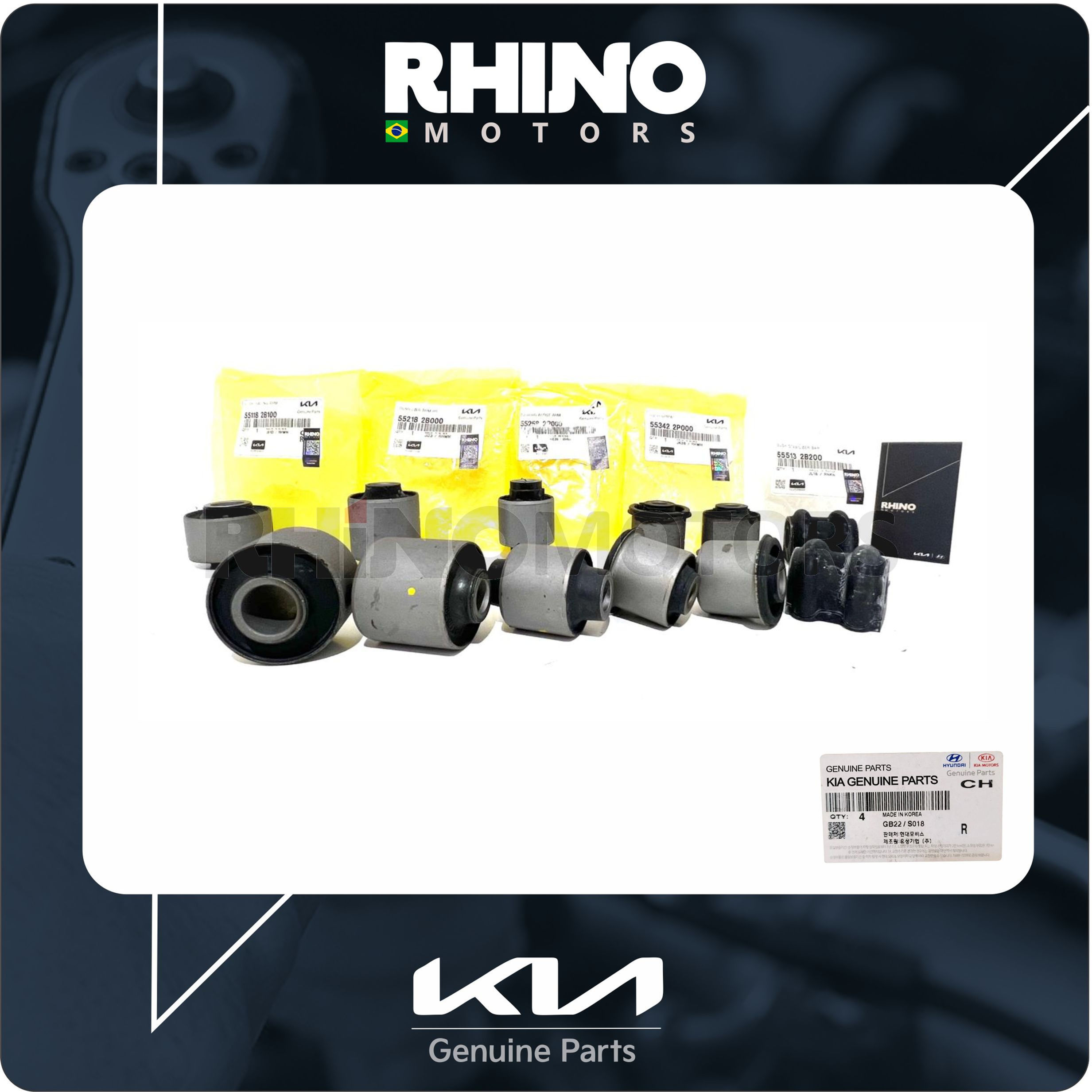 KIT BUCHAS SUSPENSAO TRASEIRA - HYUNDAI SANTA FE 3.5 2007 a 2013
