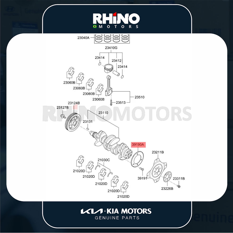 Miniatura: 231412E000 engrenagem posição do virabrequim SPORTAGE SOUL CERATO ELANTRA IX35