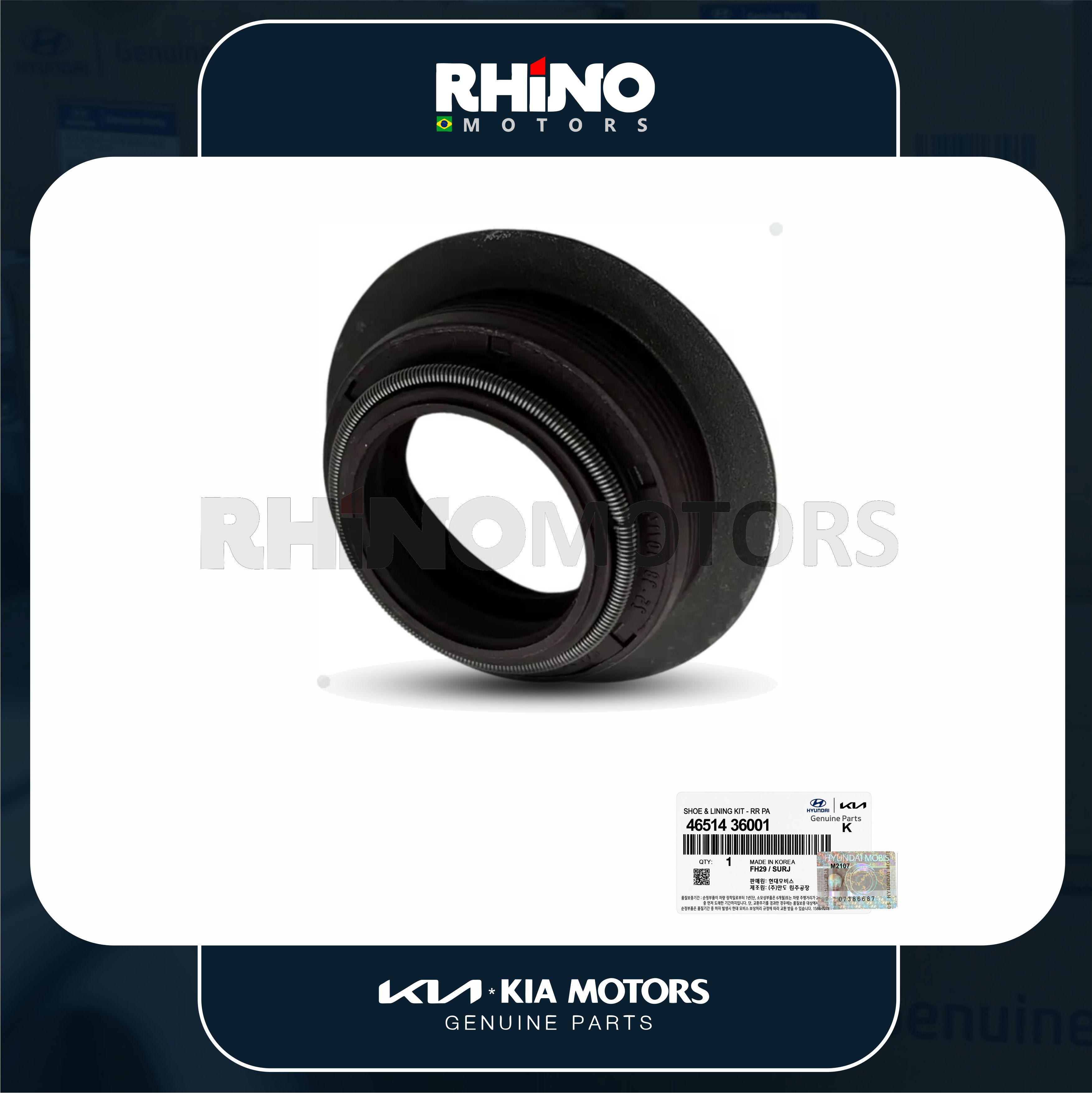4651436001 retentor engrenagem velocímetro ELANTRA SONATA VELOSTER TUCSON