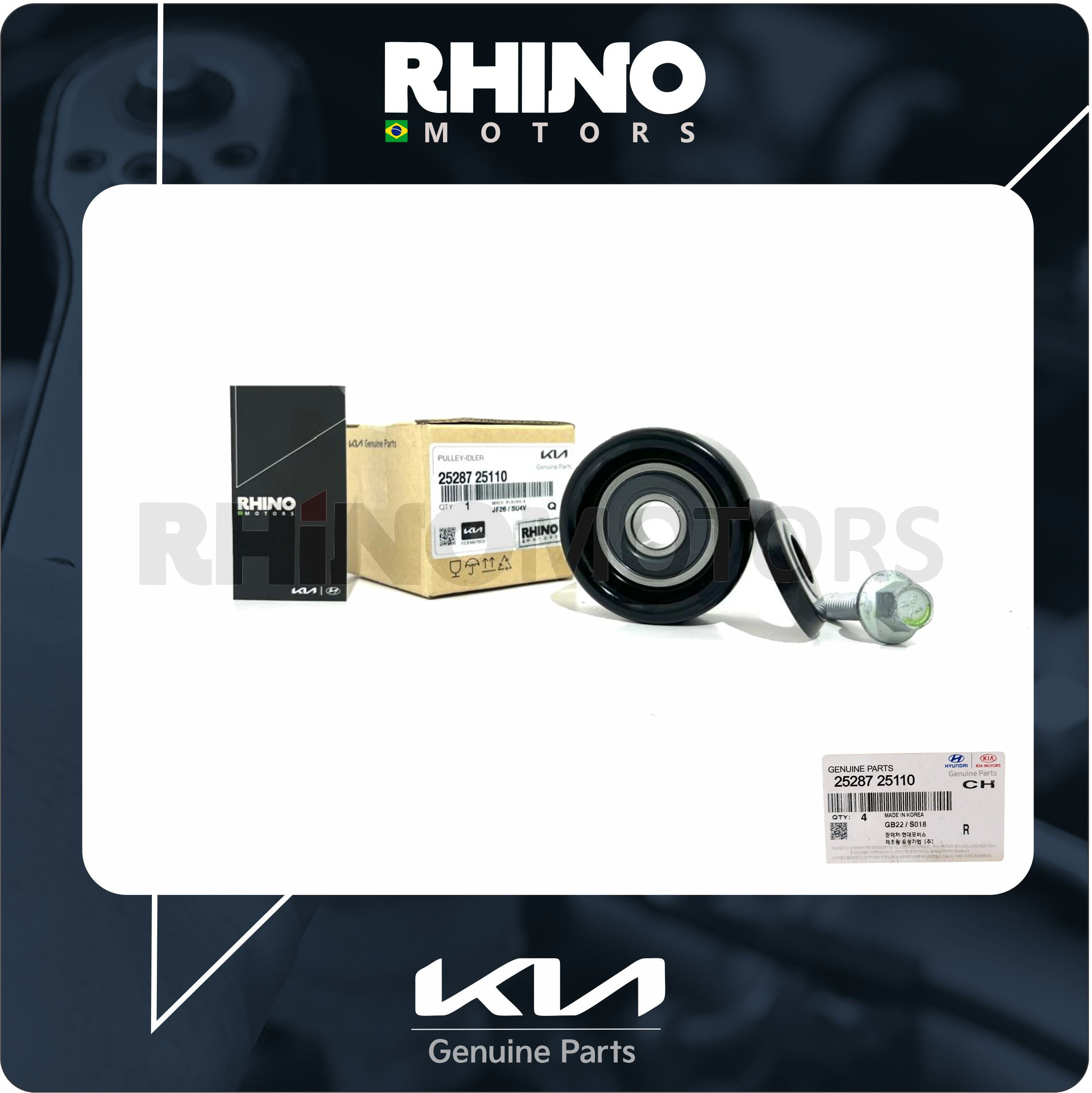 2528725110 POLIA CORREIA ALTERNADOR CARENS CERATO MAGENTIS OPTIMA SORENTO