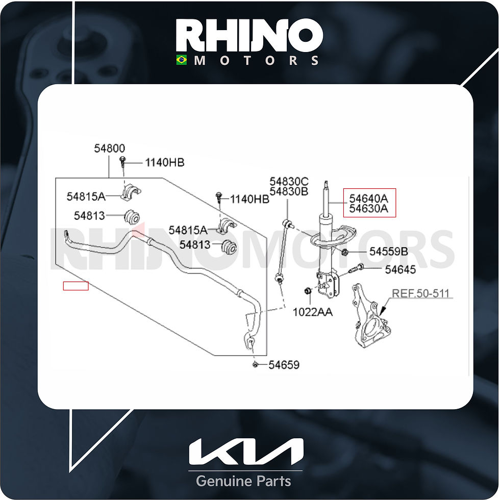 Miniatura: 546514D100 / 546614D100 Par Amortecedor Dianteiro Kia Carnival 2006 A 2015