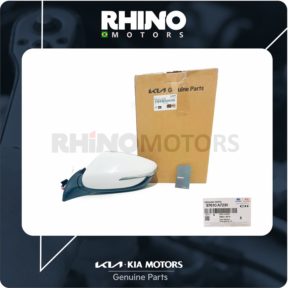 87610A7230 - RETROVISOR EXTERNO LADO ESQUERDO KIA CERATO 2013 A 2017