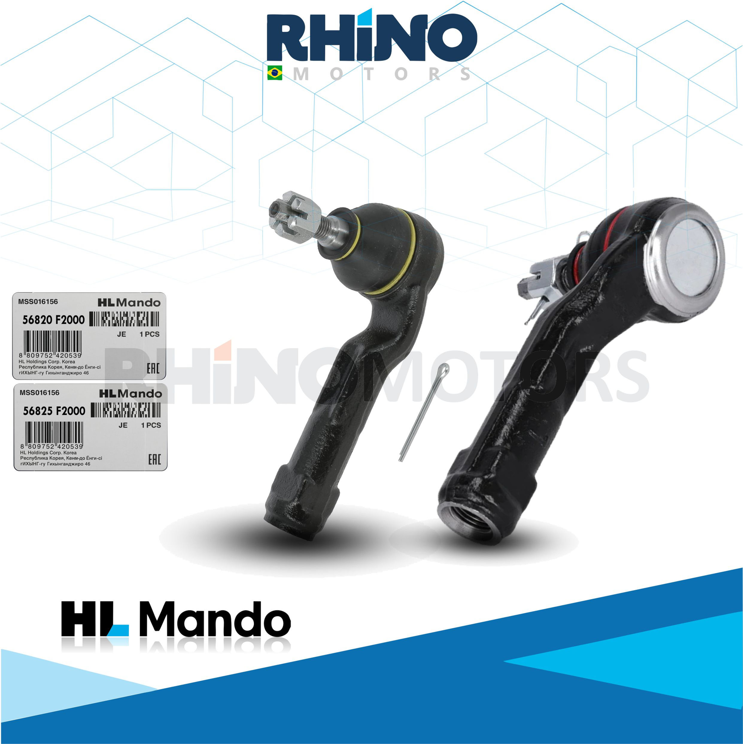 56820F2000-56825F2000 Par Terminal Direção ELANTRA, IONIQ, CERATO 2017 A 2024