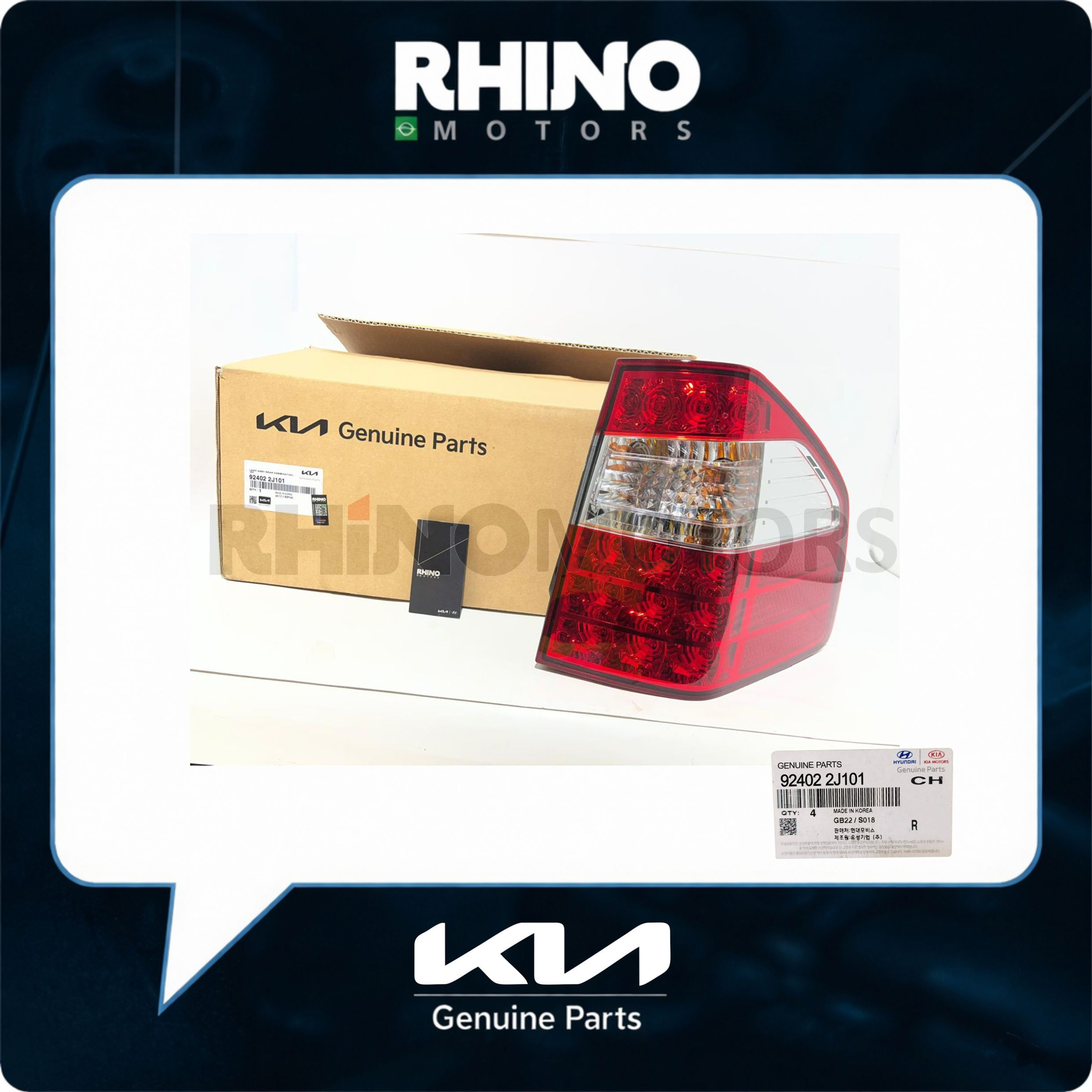 924022J101 Lanterna Traseira Direita KIA MOHAVE 2008 A 2016