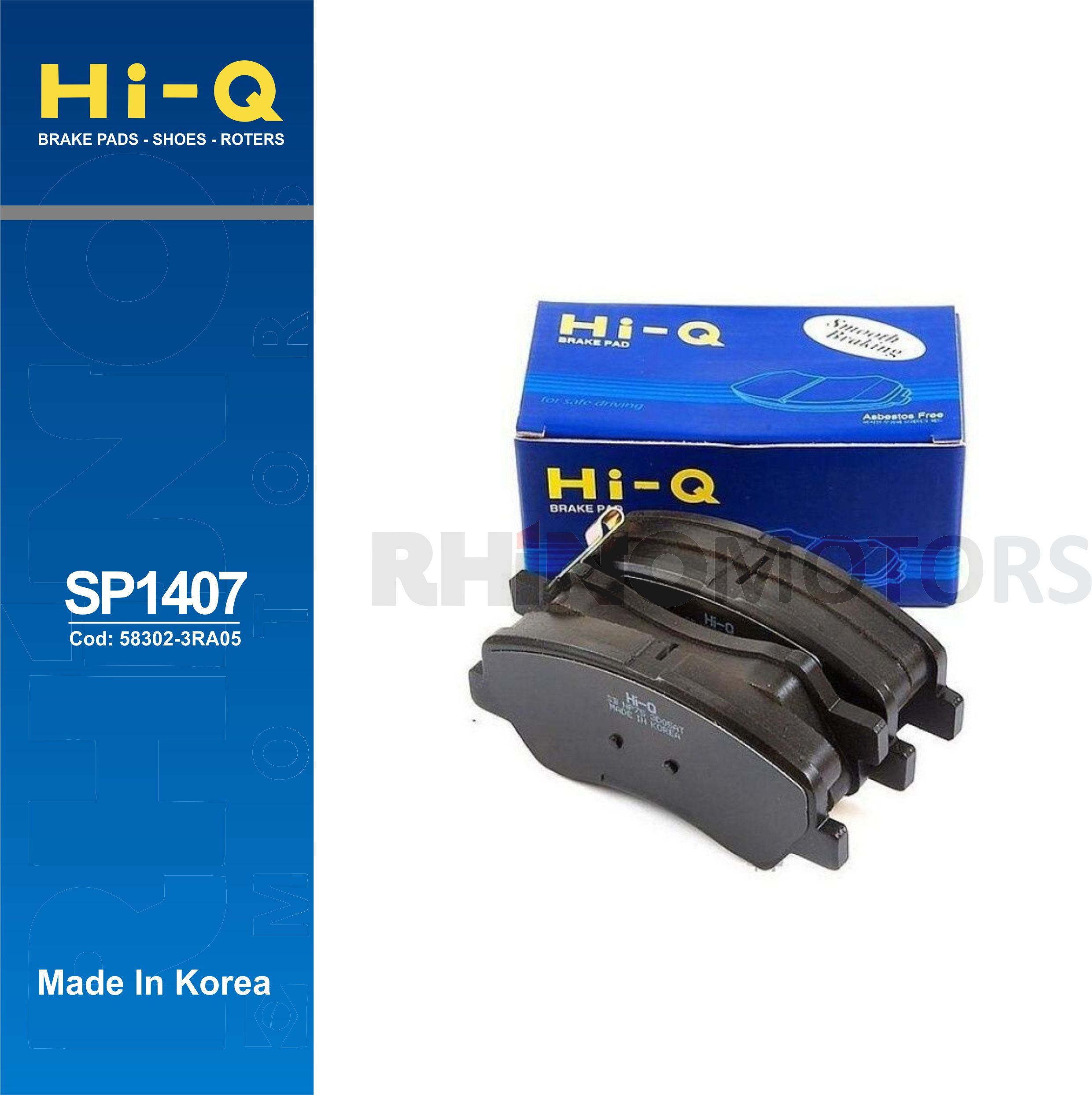 583023RA0 / SP1407- JOGO PASTILHA TRASEIRA KIA CADENZA 2012/2015