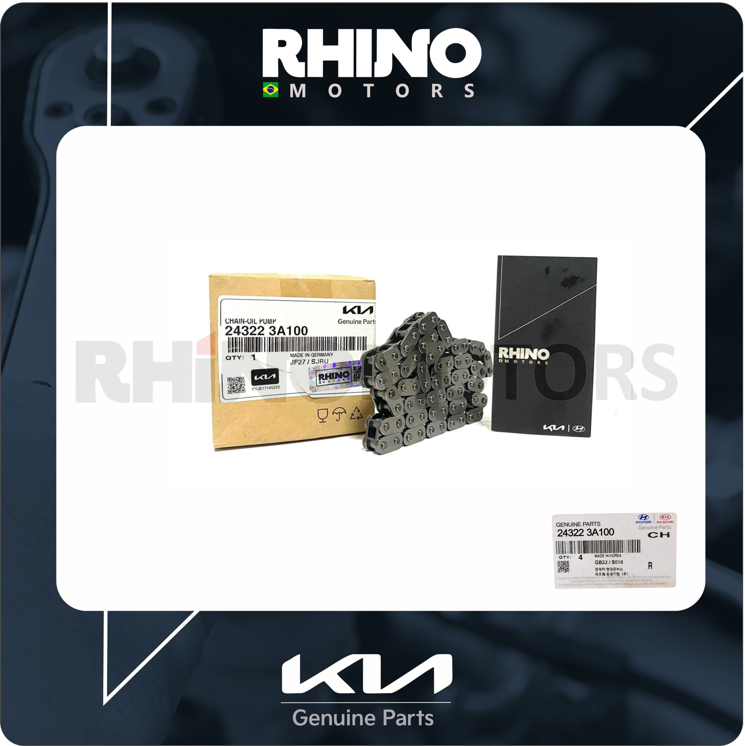 243223A100 Corrente Bomba de Oleo Kia Mohave 3.0 Diesel