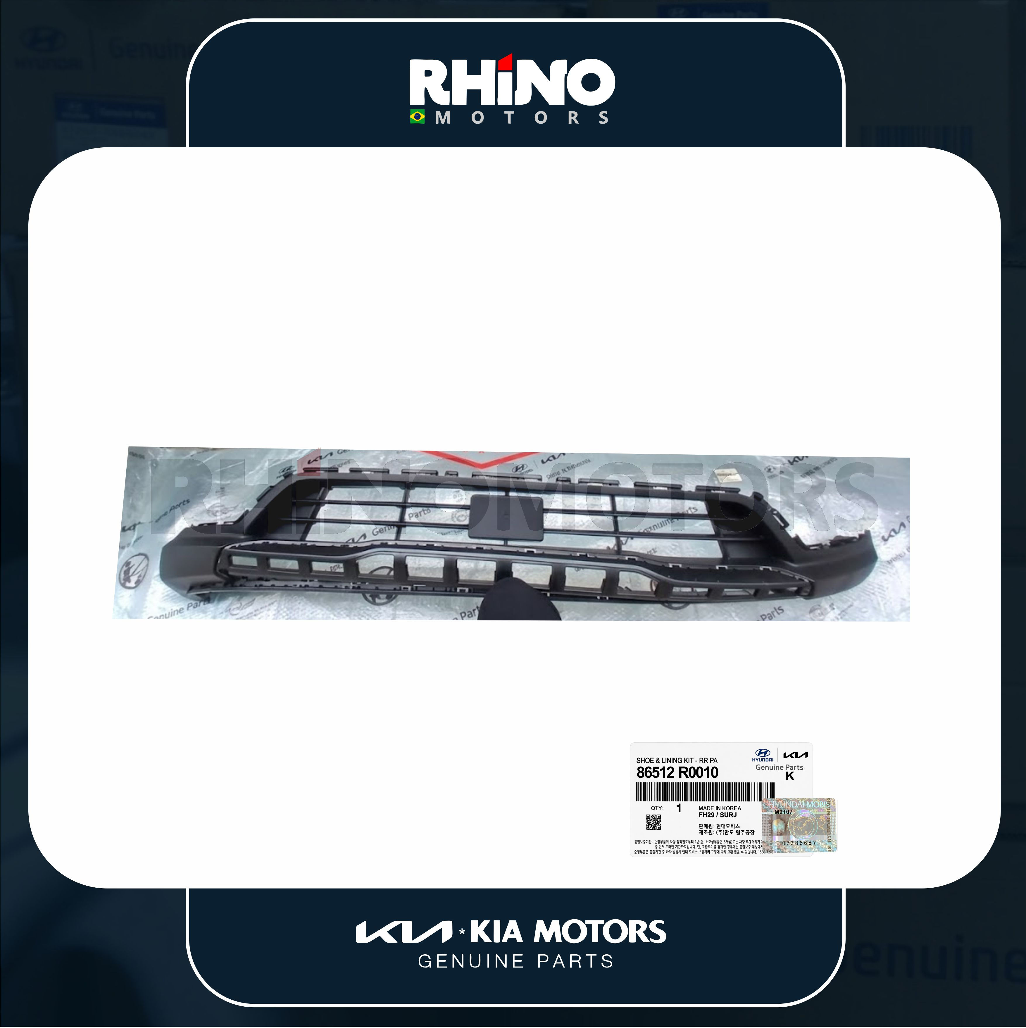 86512R0010 Spoiler Inferior do Para-choque Dianteiro KIA CARNIVAL 2021 A 2025