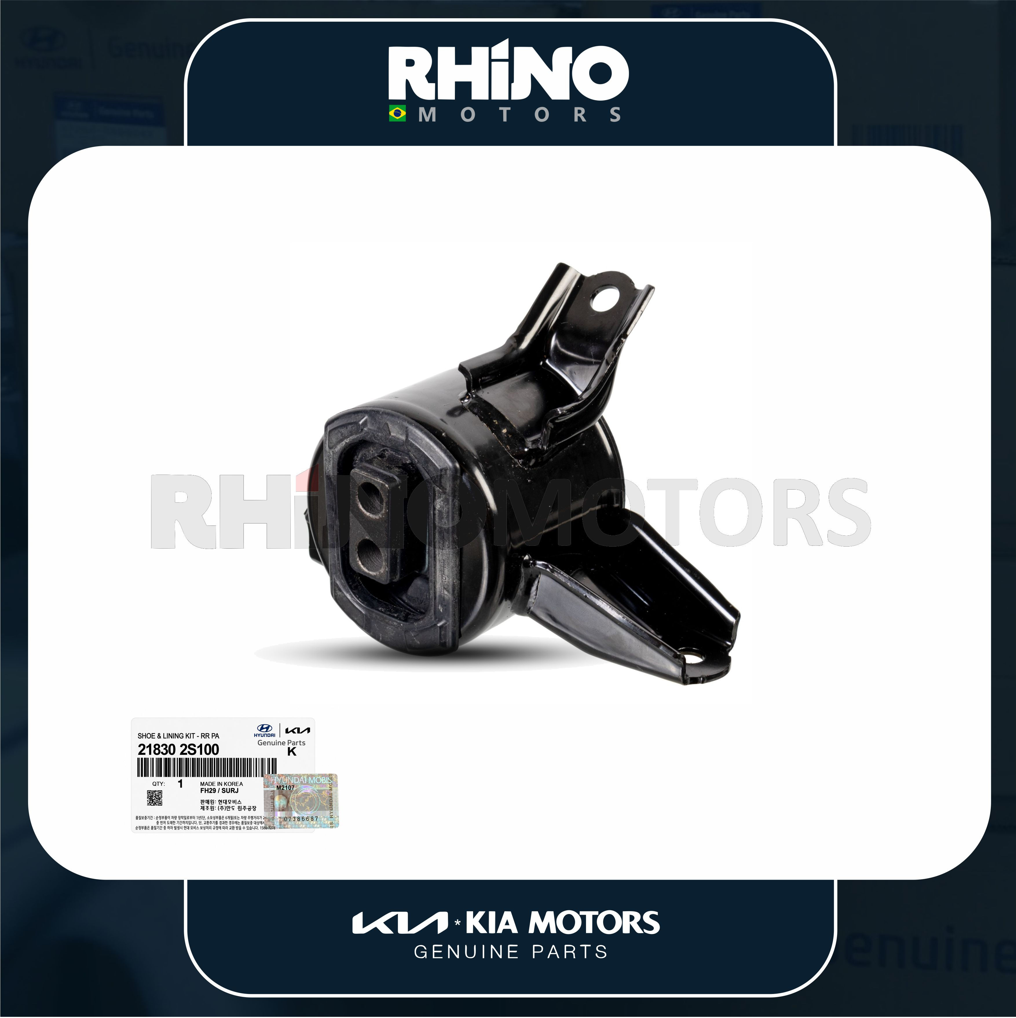 218302S100 coxim esquerdo do motor IX35, SPORTAGE 2010 A 2015