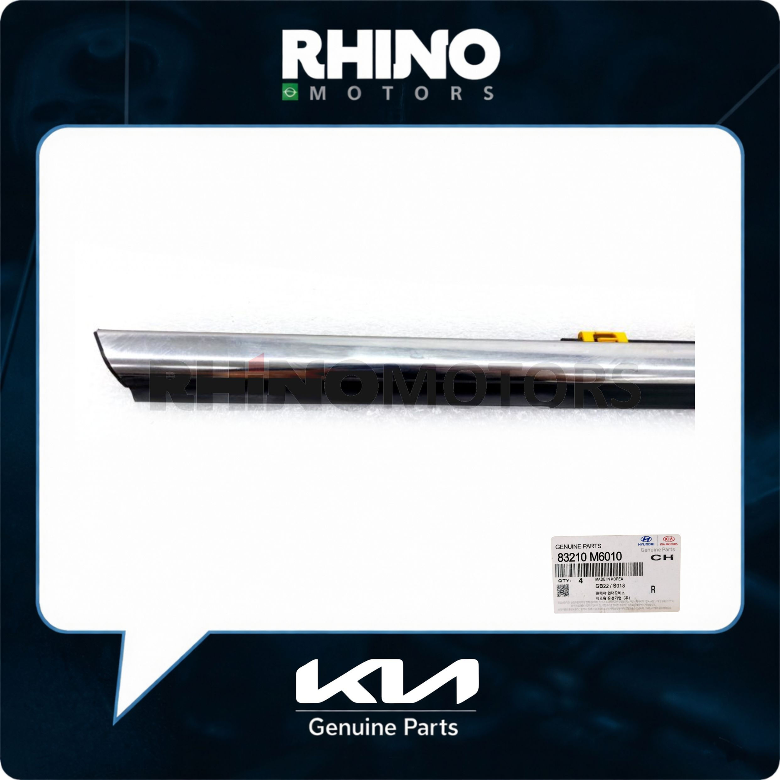 83210M6010 pestana externa porta trase esquerda cromada - KIA CERATO 2019 A 2024