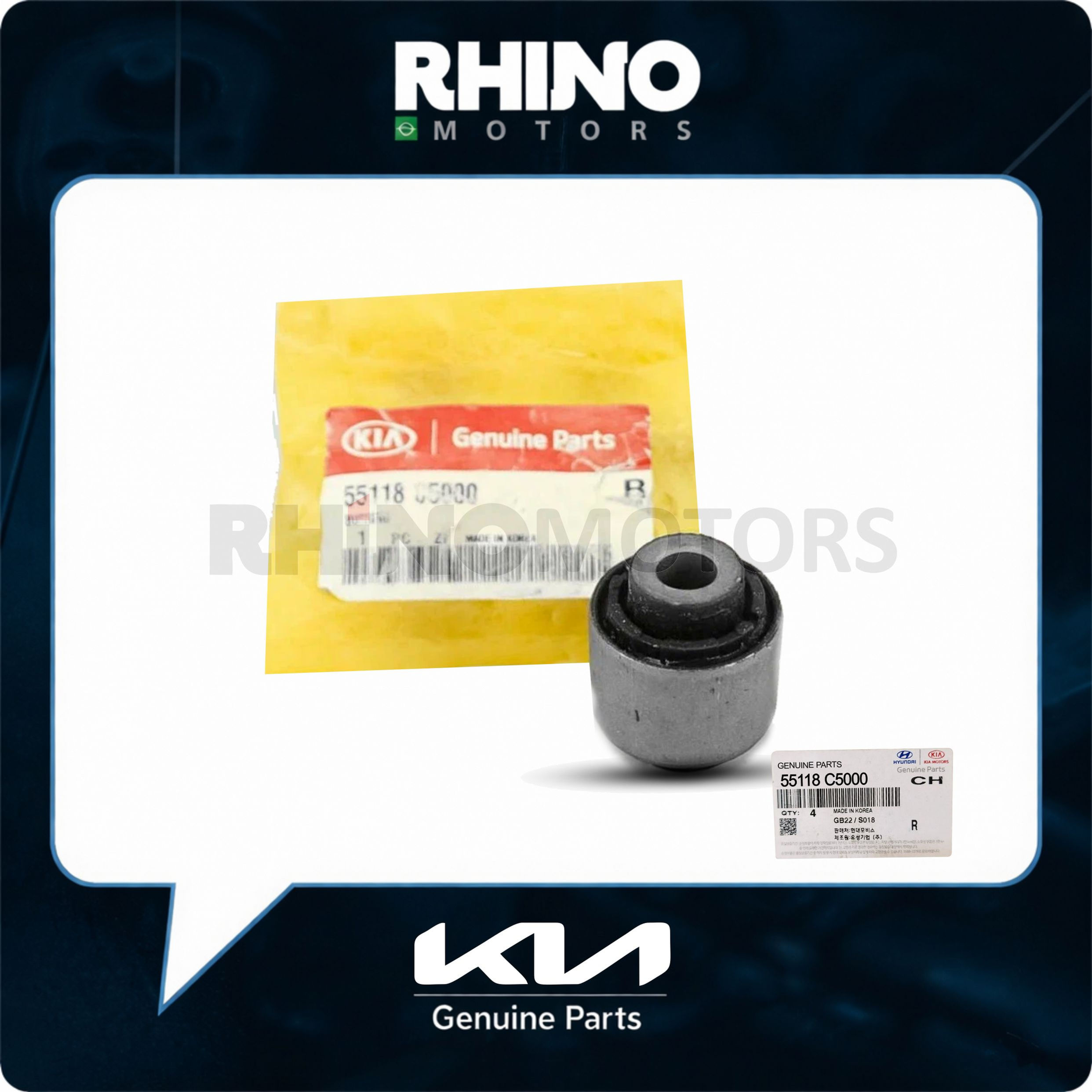 55118C5000 bucha braço oscilante Tras. SORENTO, SPORTAGE, SANTA FE, NEW TUCSON