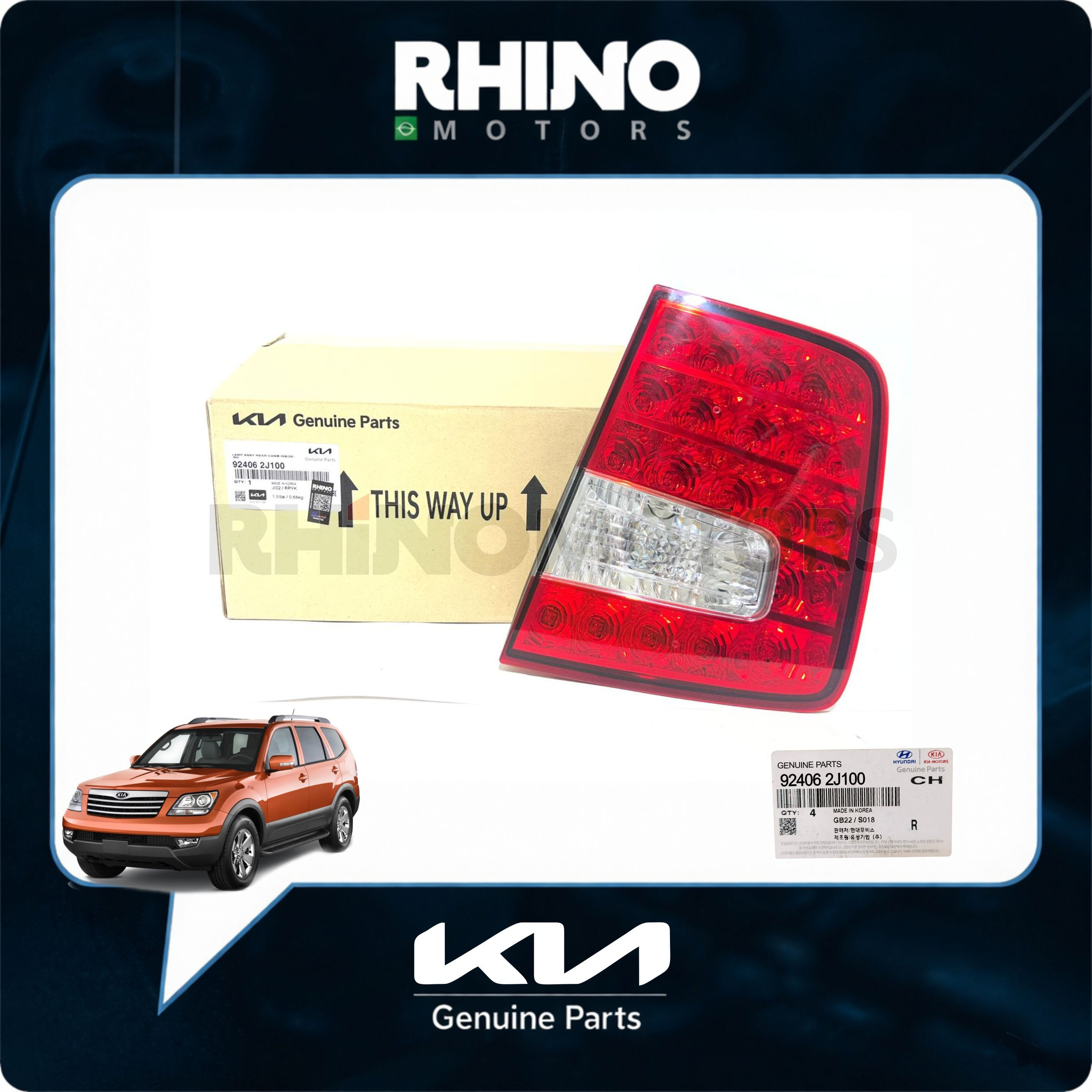 924062J100 Lanterna Traseira Direita KIA MOHAVE 2008 A 2016