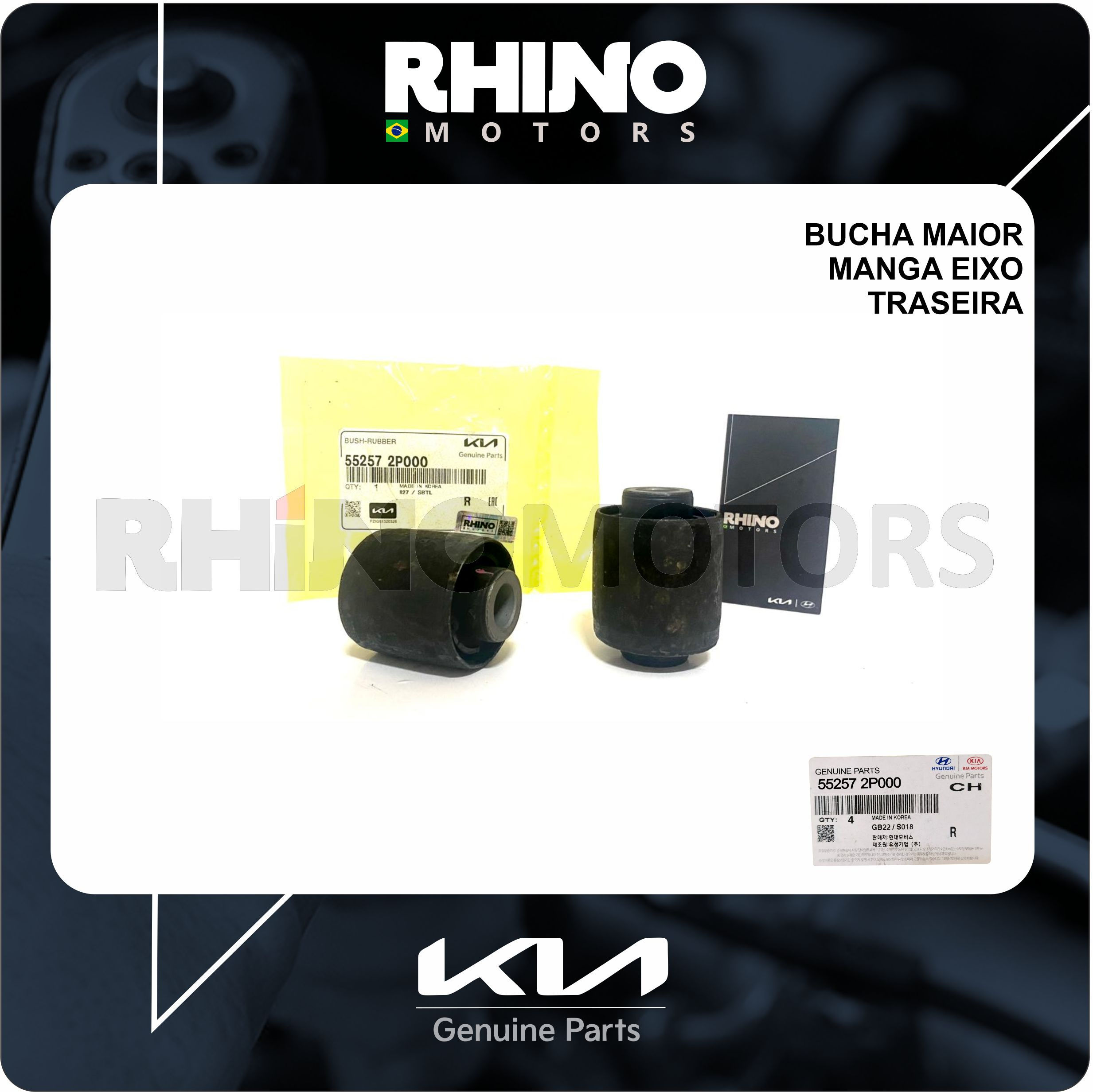 552572P000 PAR Bucha GR Manga Eixo Tras IX35 SANTAFE SONATA TUCSON OPTIMA SORENT
