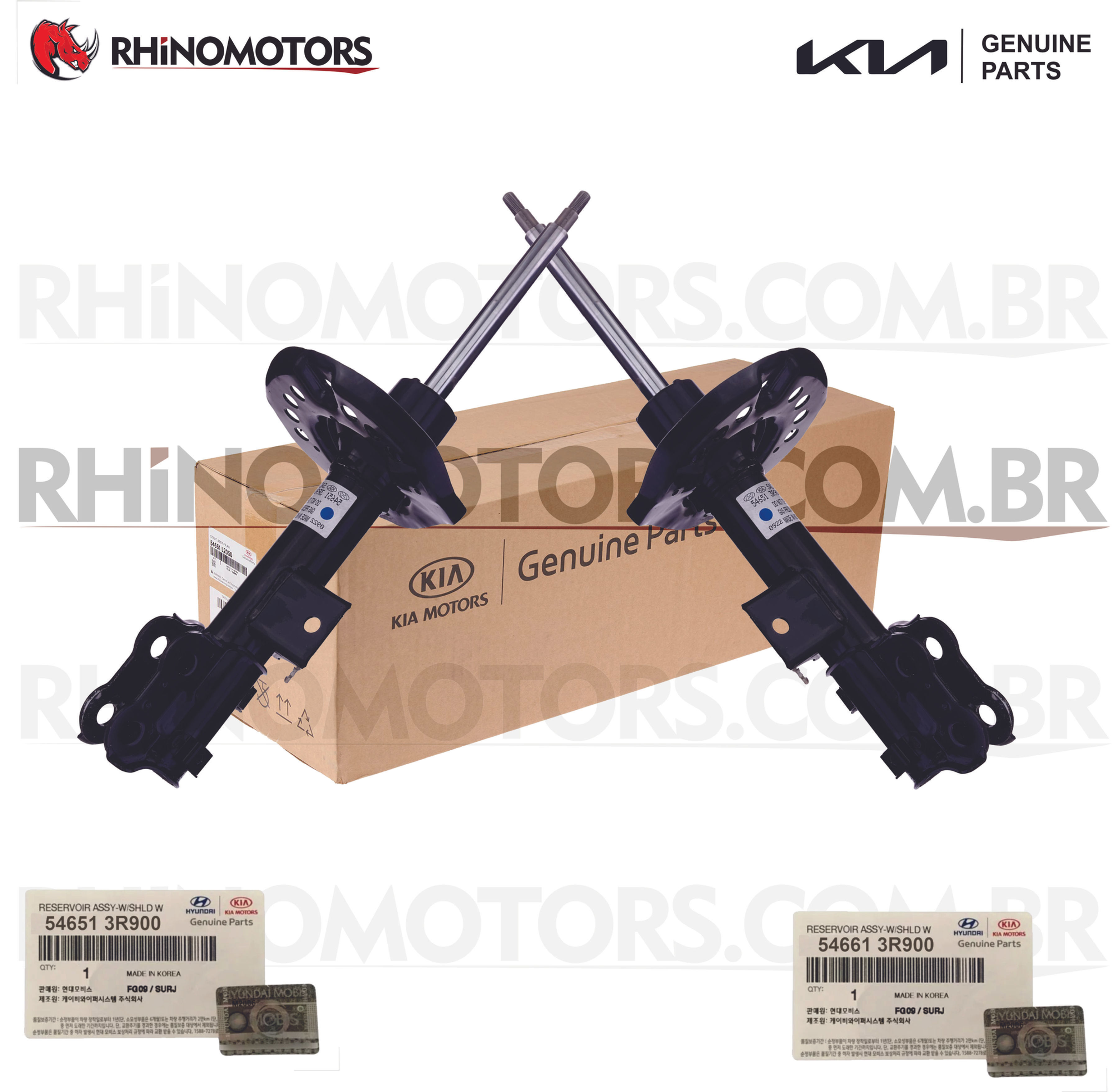 546513R900 / 546613R900 - Par Amortecedor Dianteiro Kia Cadenza 2013/...
