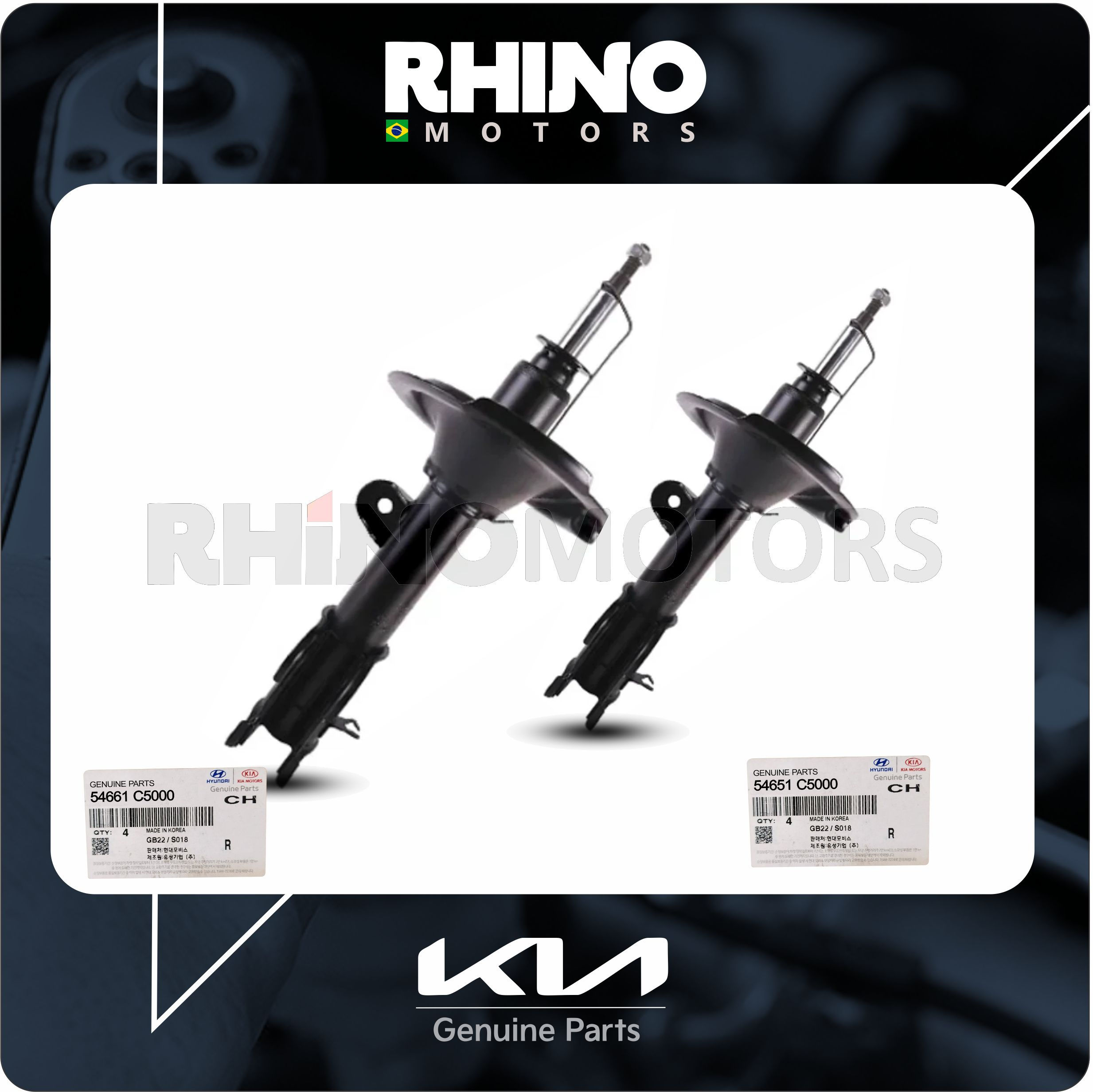 54651C5050 /54661C5050 - Par Amortecedor Dianteiro Kia Sorento 2015/2019