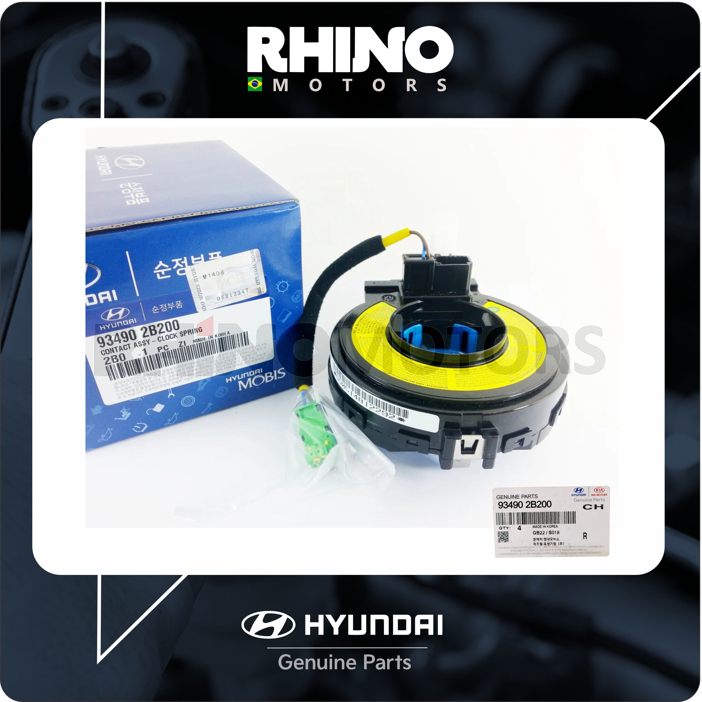 934902B200 cinta do airbag HYUNDAI SANTA FE 2006 A 2012 2.7 E 3.5
