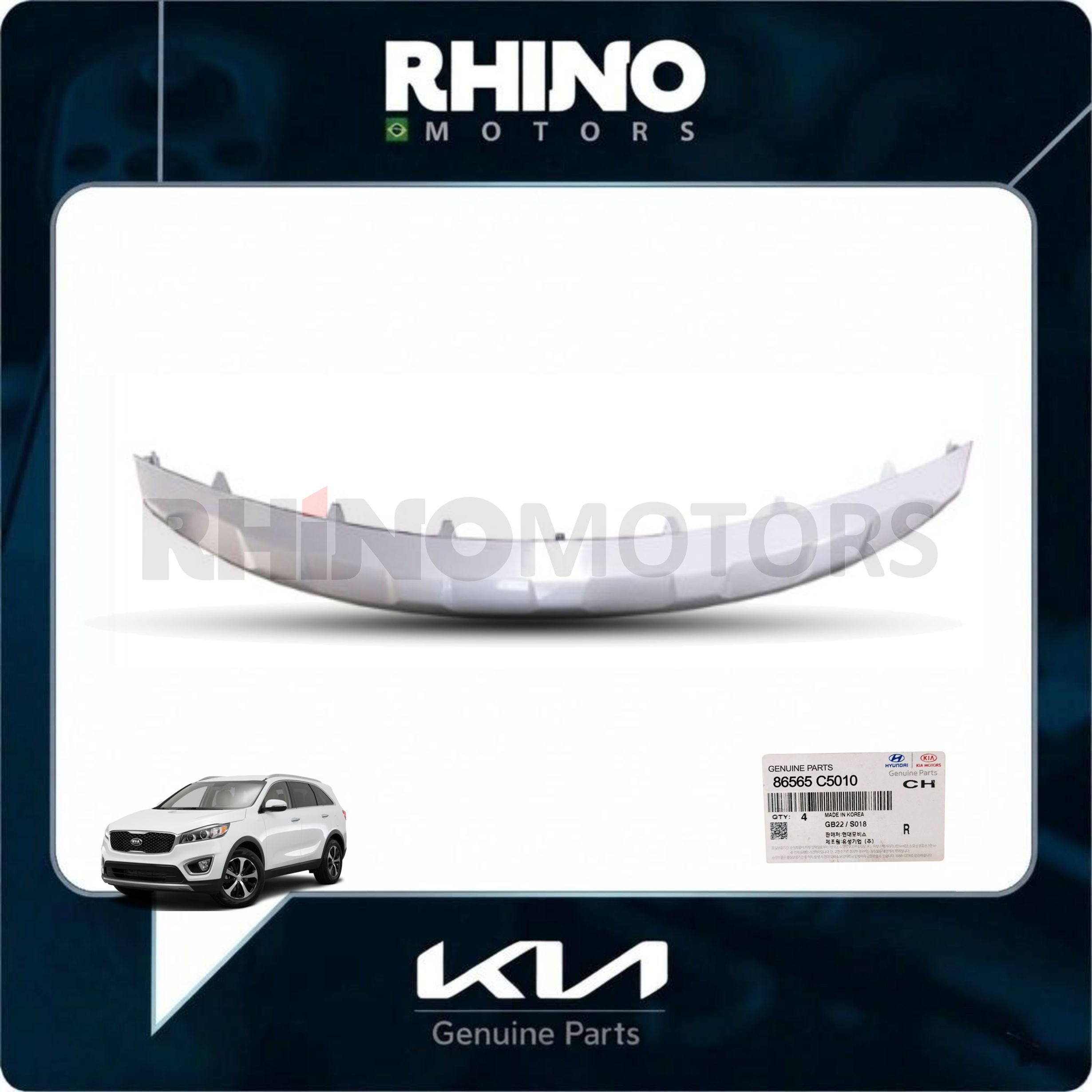 86565C5010 moldura grade inferior do parachoque dianteiro KIA SORENTO 2015 A 18