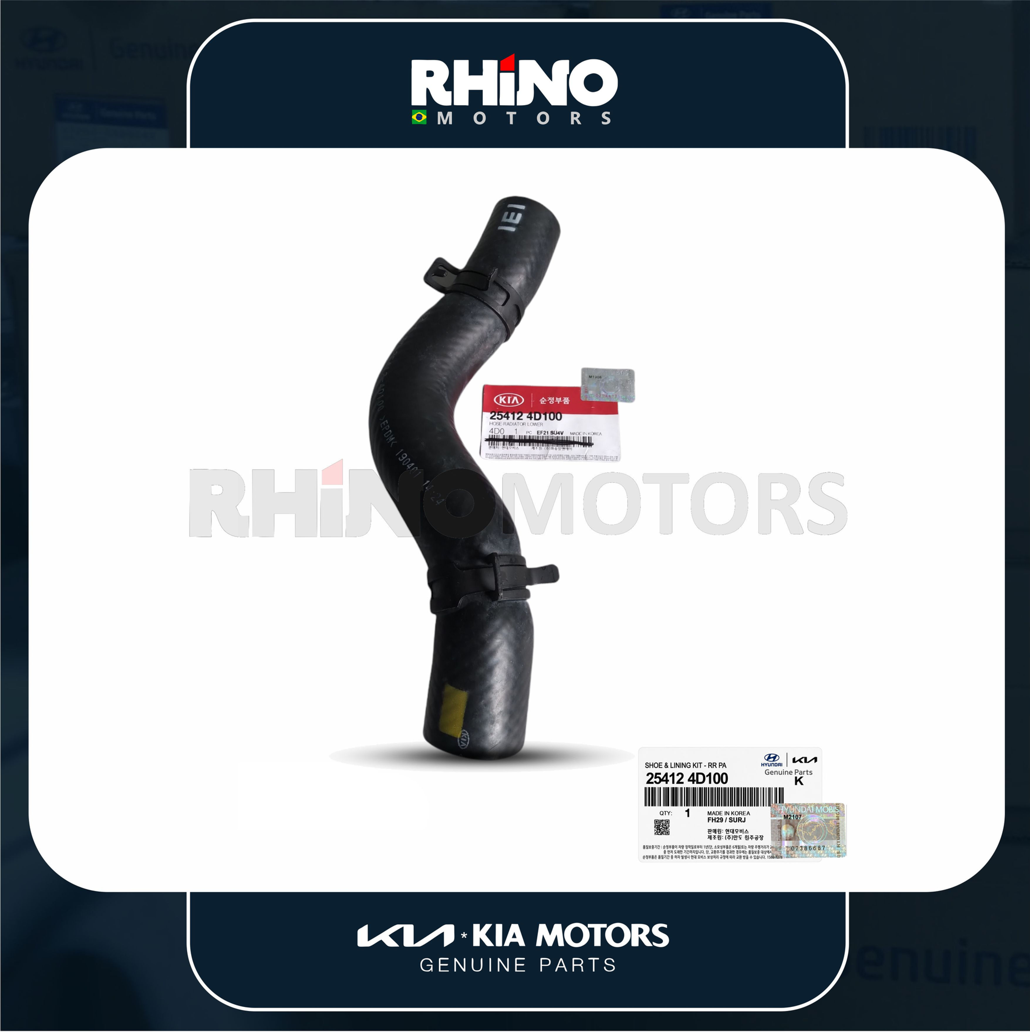 254124D100 mangueira inferior do radiador KIA CARNIVAL 2005 A 2014