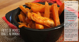FRITES DE PATATES DOUCES AU PAPRIKA