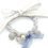 Miniaturbild: La petite surprise Couture elastisches Crystal Armband Grau meliert