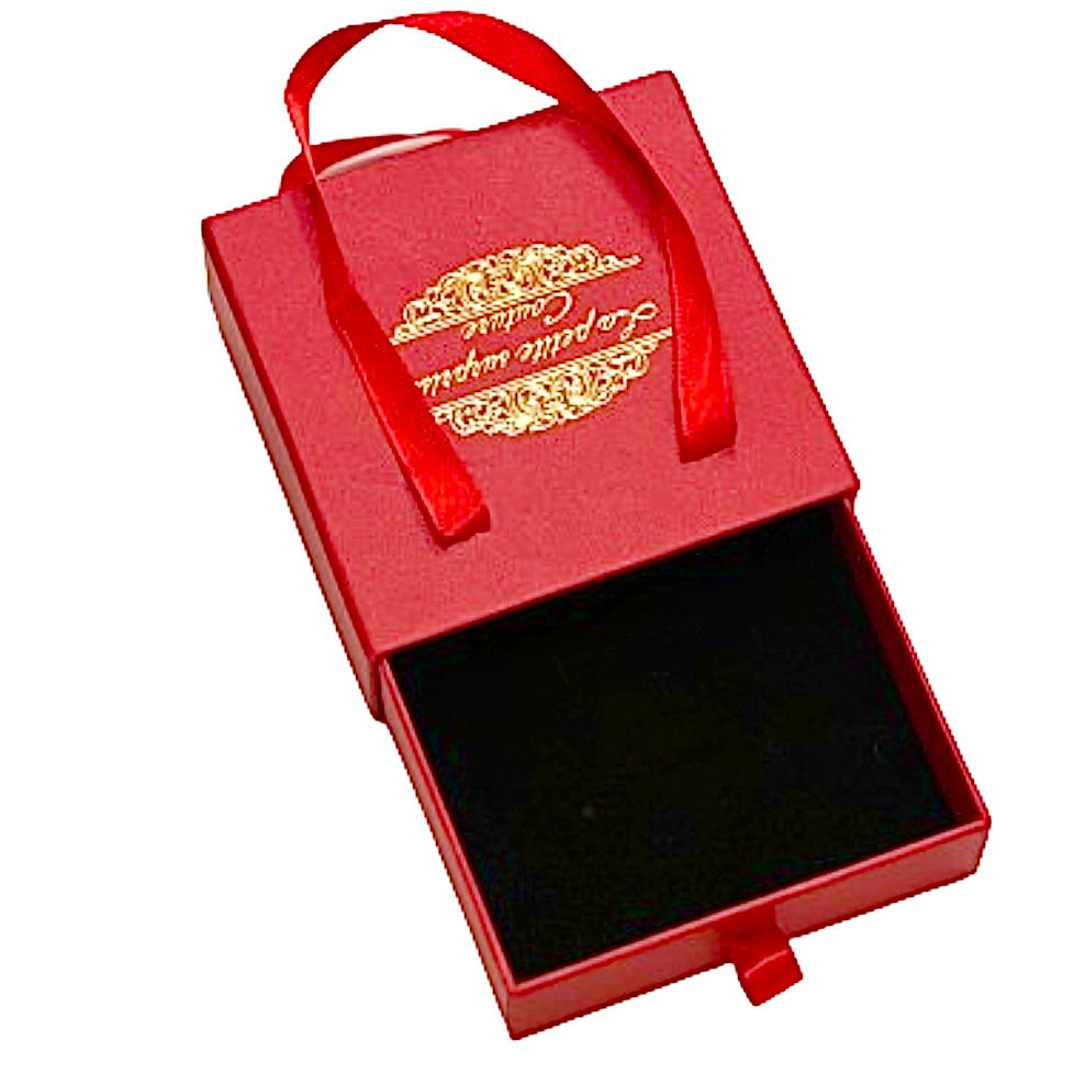 Miniaturbild: La petite surprise Couture elastisches Crystal Armband mit Perlen Klar Rot