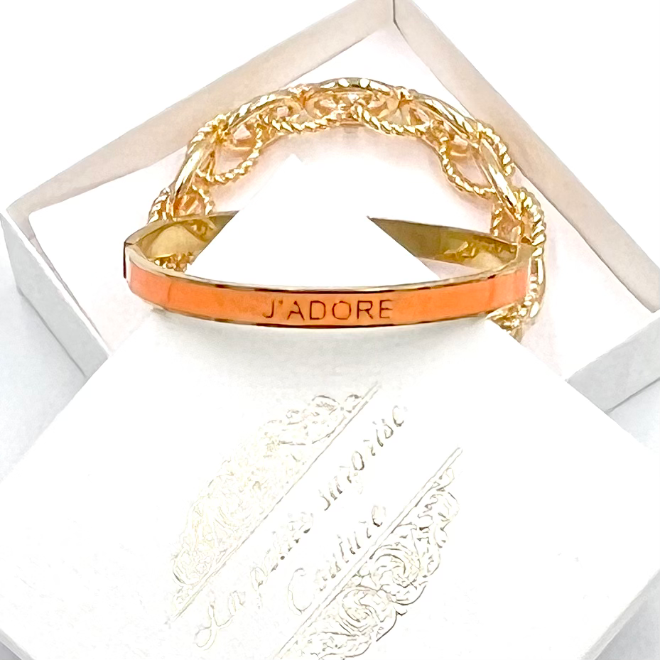 Miniaturbild: Armspange J‘adore Orange-Gold