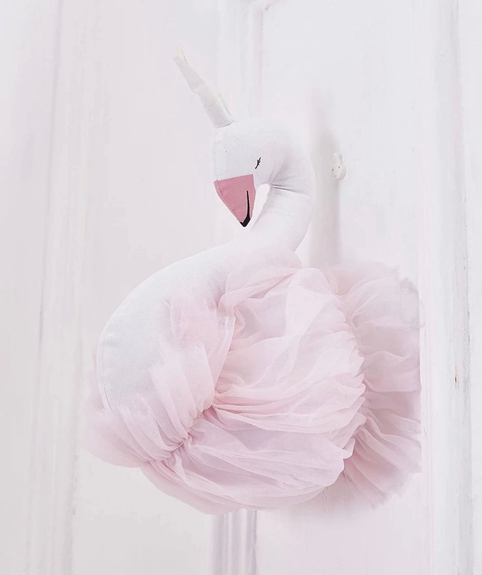 Miniaturbild: Wanddeko Schwan Stofftier Rosa