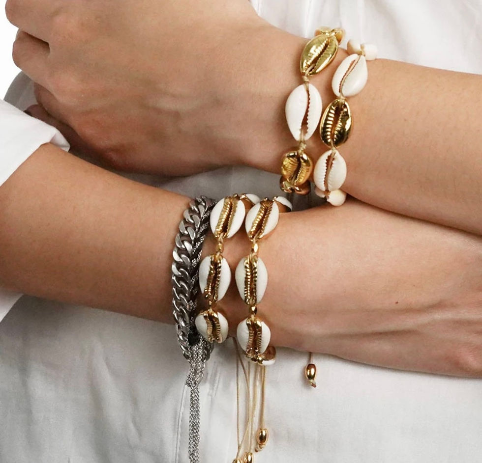 Miniaturbild: Boho Muschel Armband