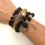 Miniaturbild: La petite surprise Couture elastisches Crystal Armband Schwarz
