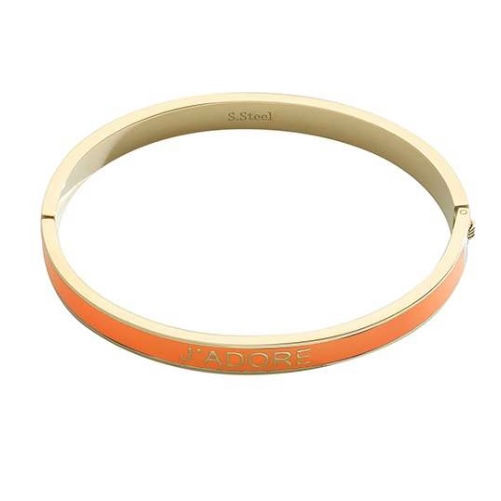 La petite surprise Couture Armspange J‘adore Neonorange-Gold