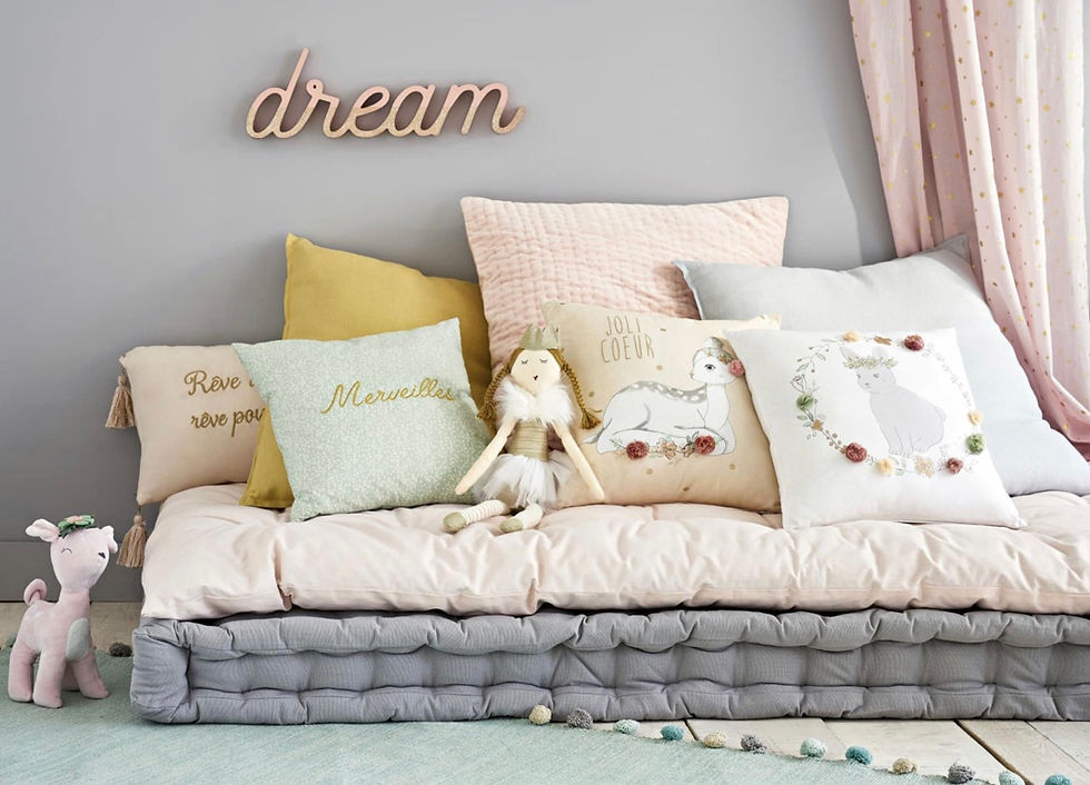 Miniaturbild: Deko Kissen Merveilles mit Floraldesign Mint