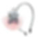 Girly Haarreifen mit Tüll € Teddykopf Grau-Rosa