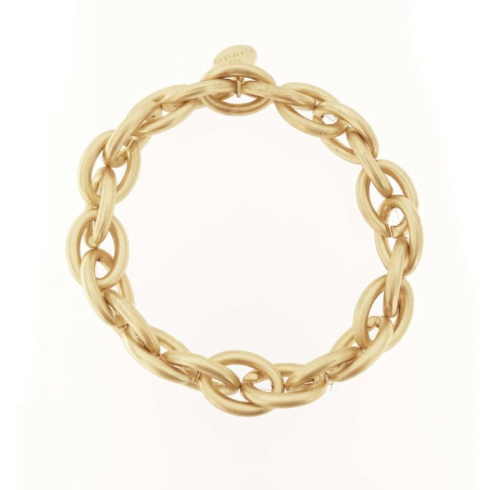 Miniaturbild: Gliederarmband Matt Gold