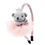 Miniaturbild: La petite surprise Couture Teddy Haarreifen Grau-Hellrosa